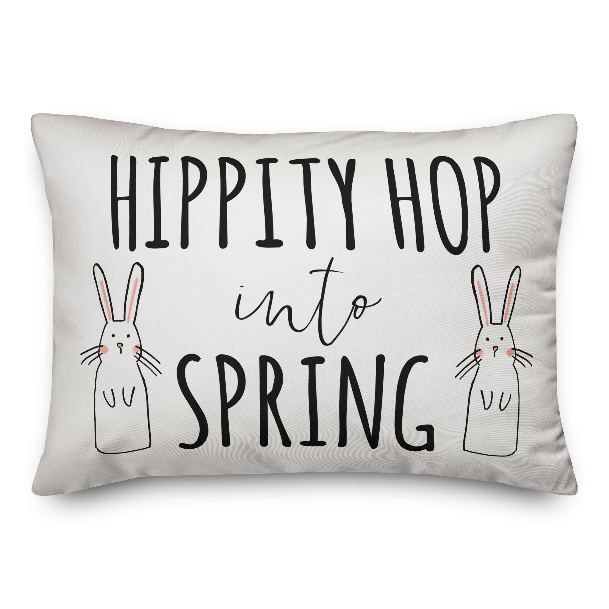 Hippity Hop Into Spring 14x20 Spun Poly Pillow