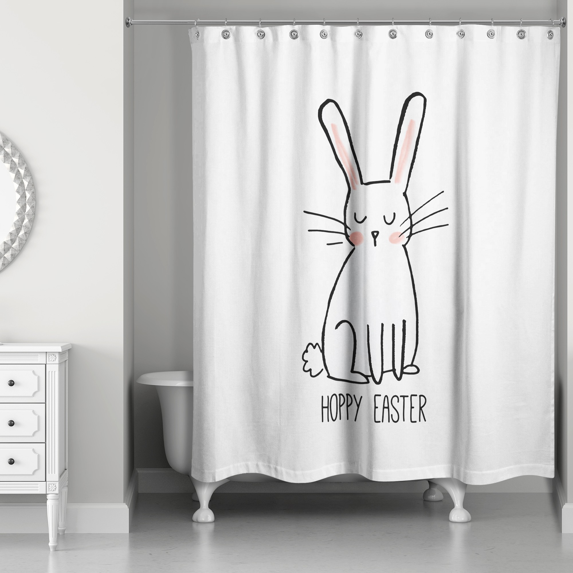 Hoppy Easter 71x74 Shower Curtain