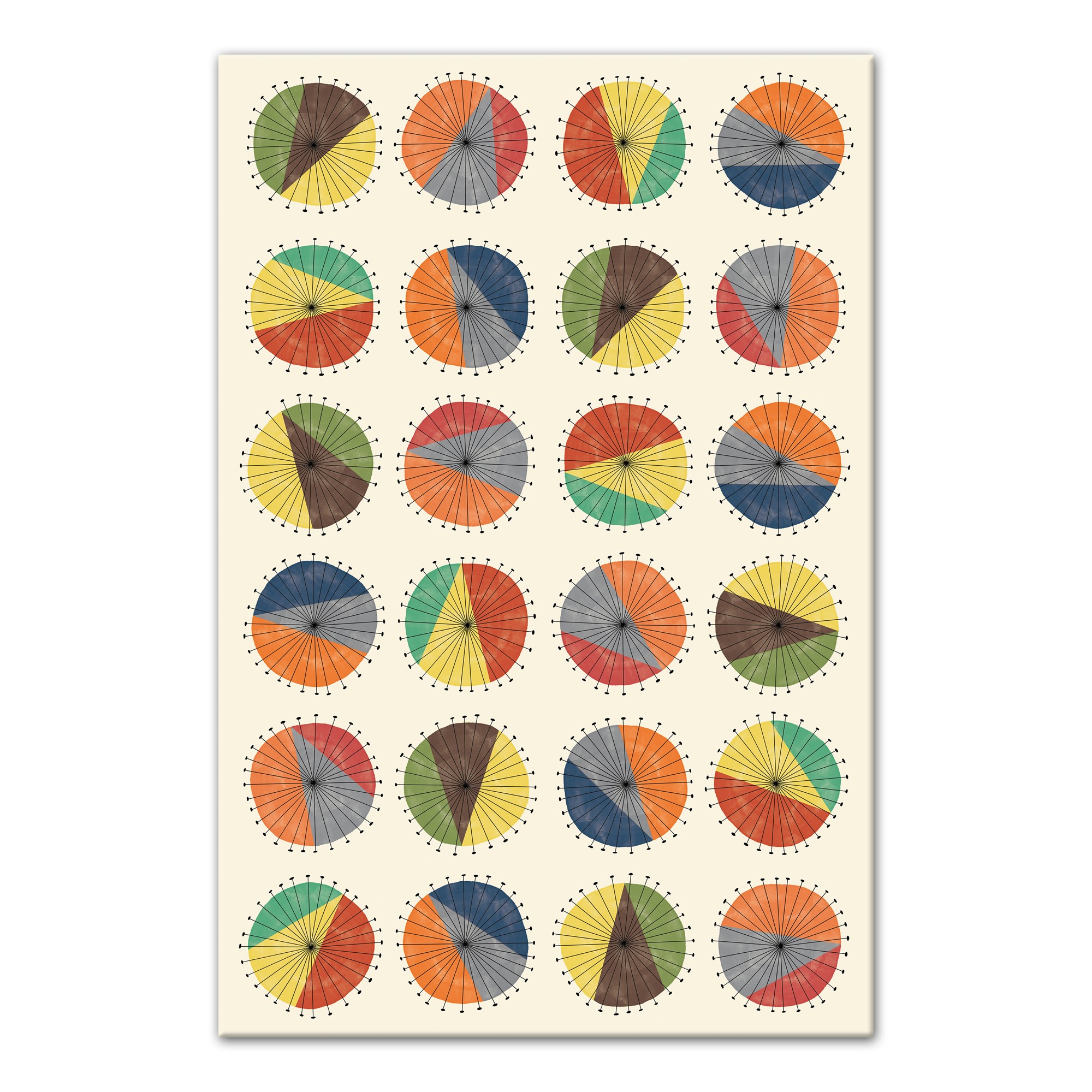 Groovy Blooms 16x24 Canvas Wall Art