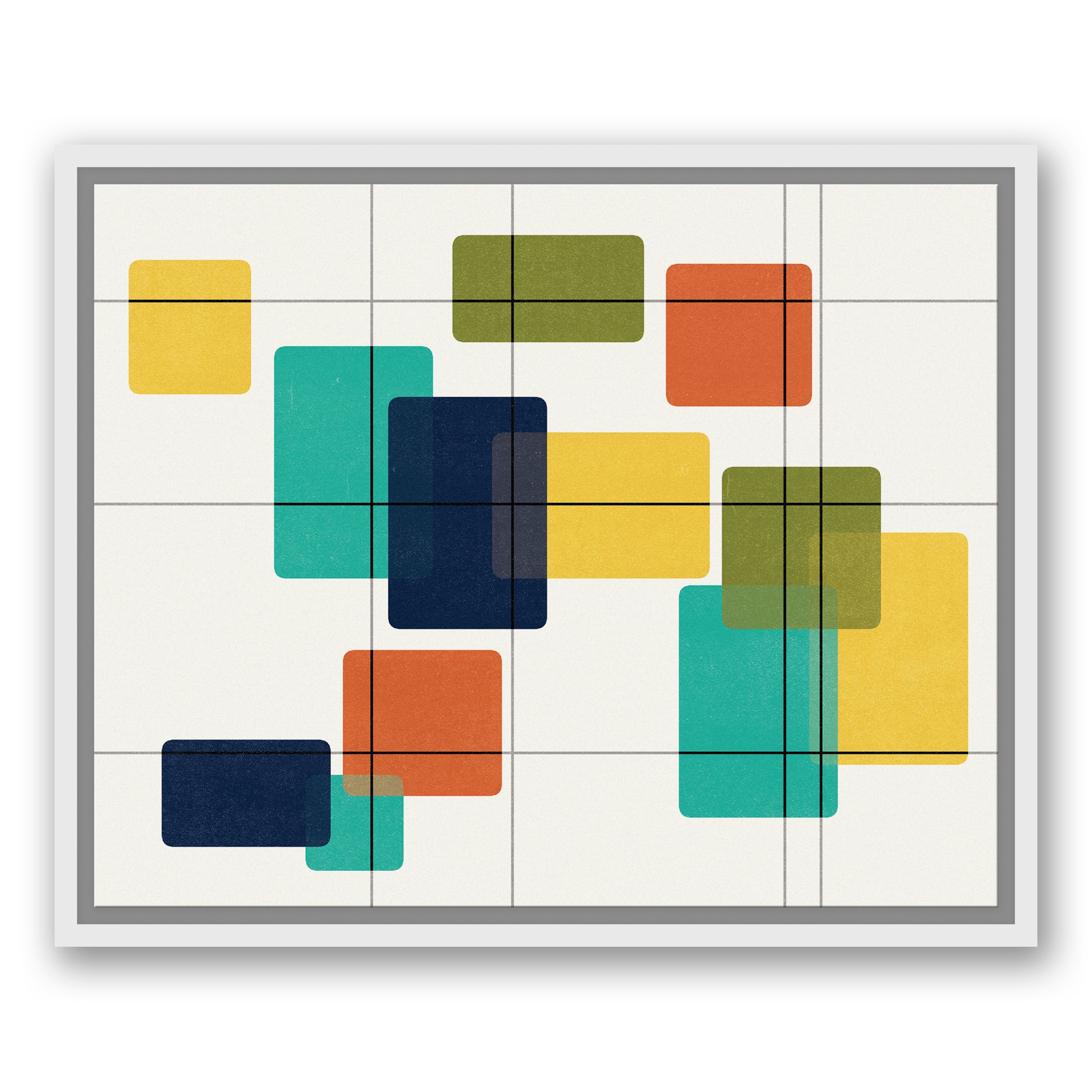 Revelations 16x20 White Floating Framed Canvas