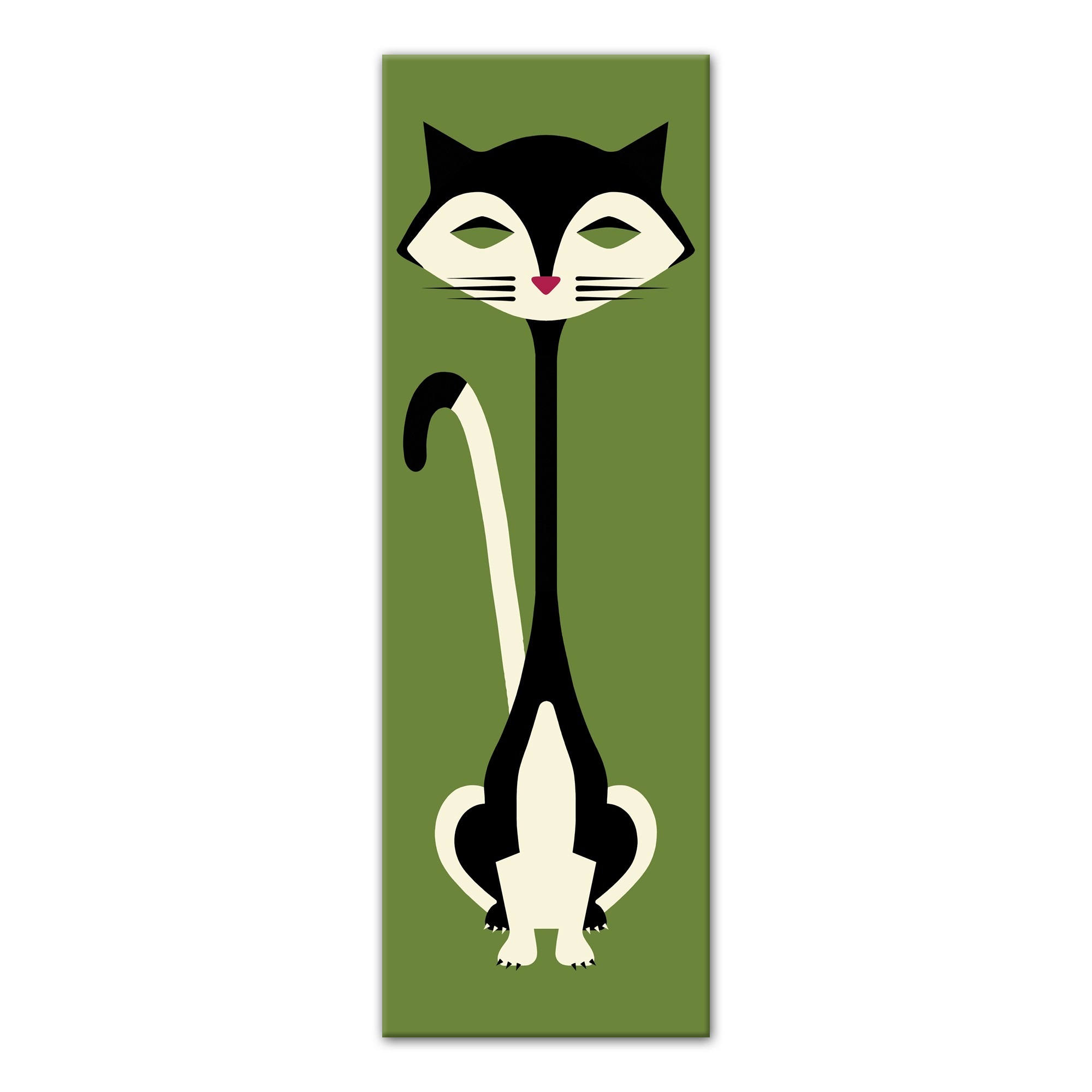 Mod Cat 12x36 Canvas Wall Art