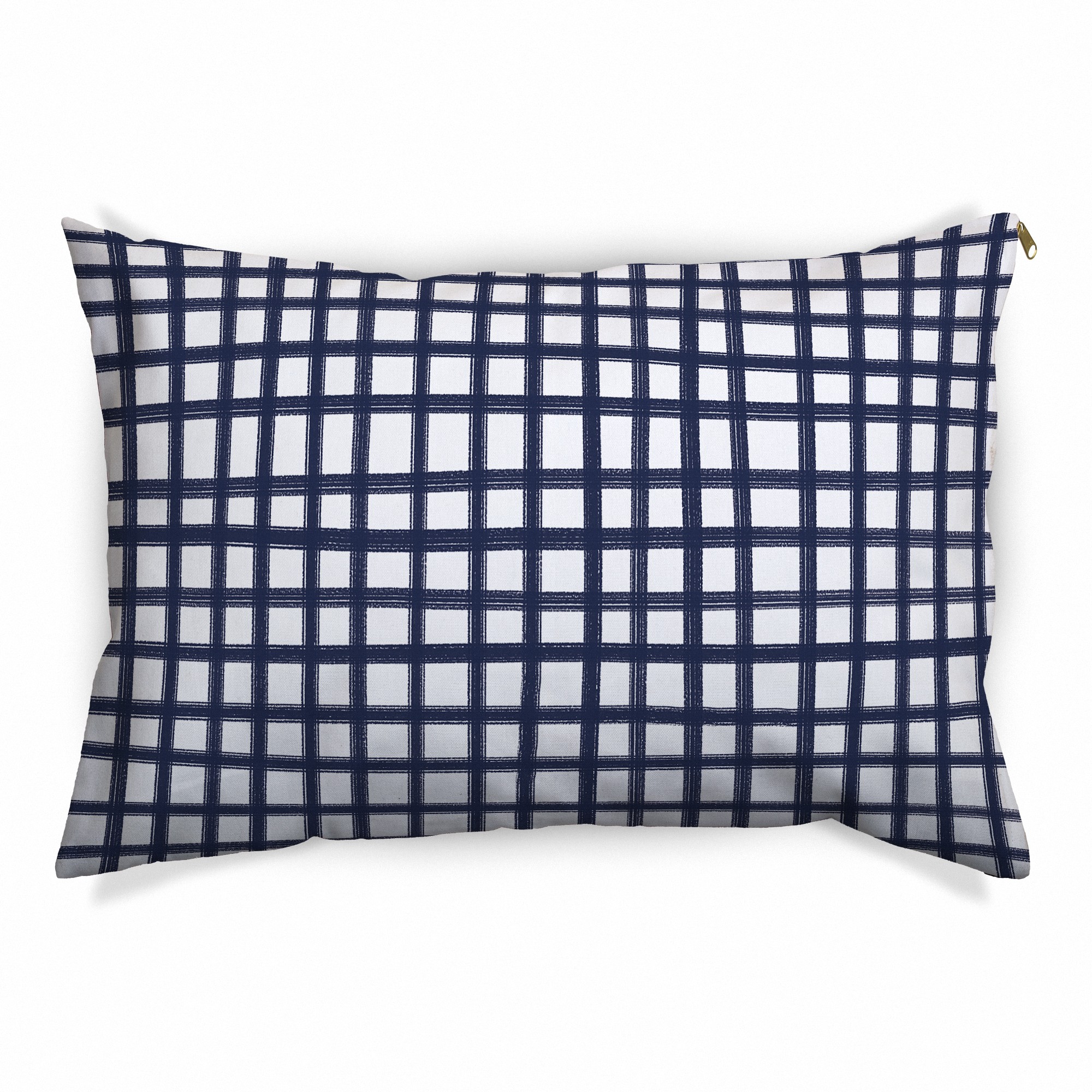Navy Check 30x40 Indoor / Outdoor Pet Bed