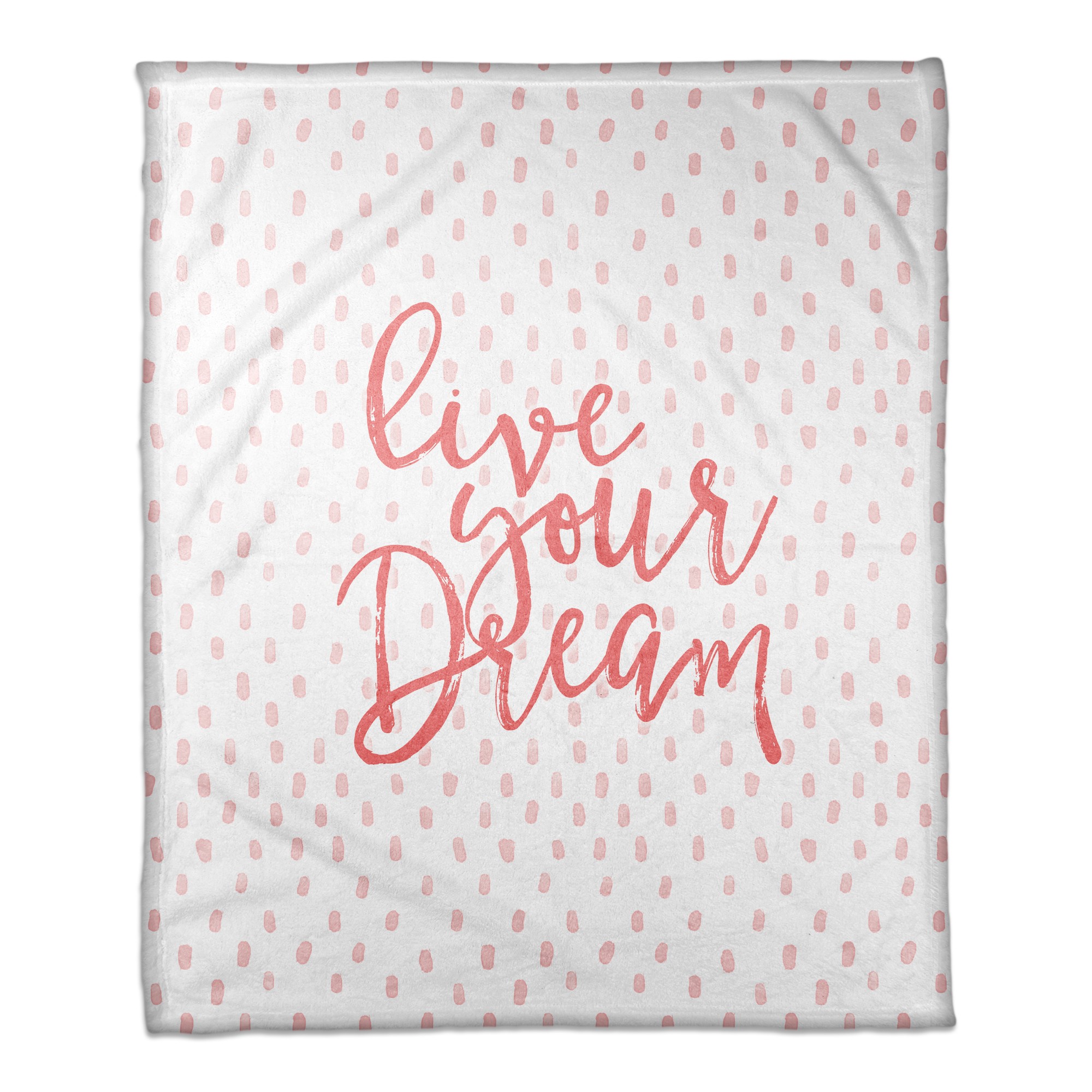 Live Your Dream 50x60 Coral Fleece Blanket