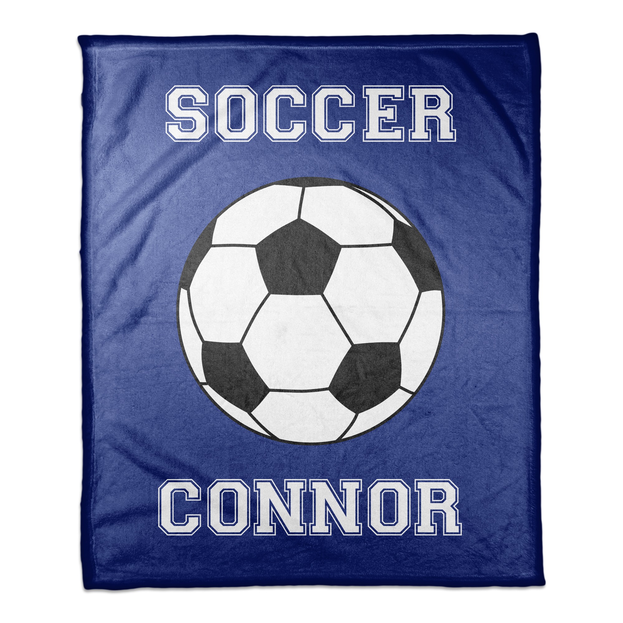 Soccer Star 50x60 Personalized Coral Fleece Blanket