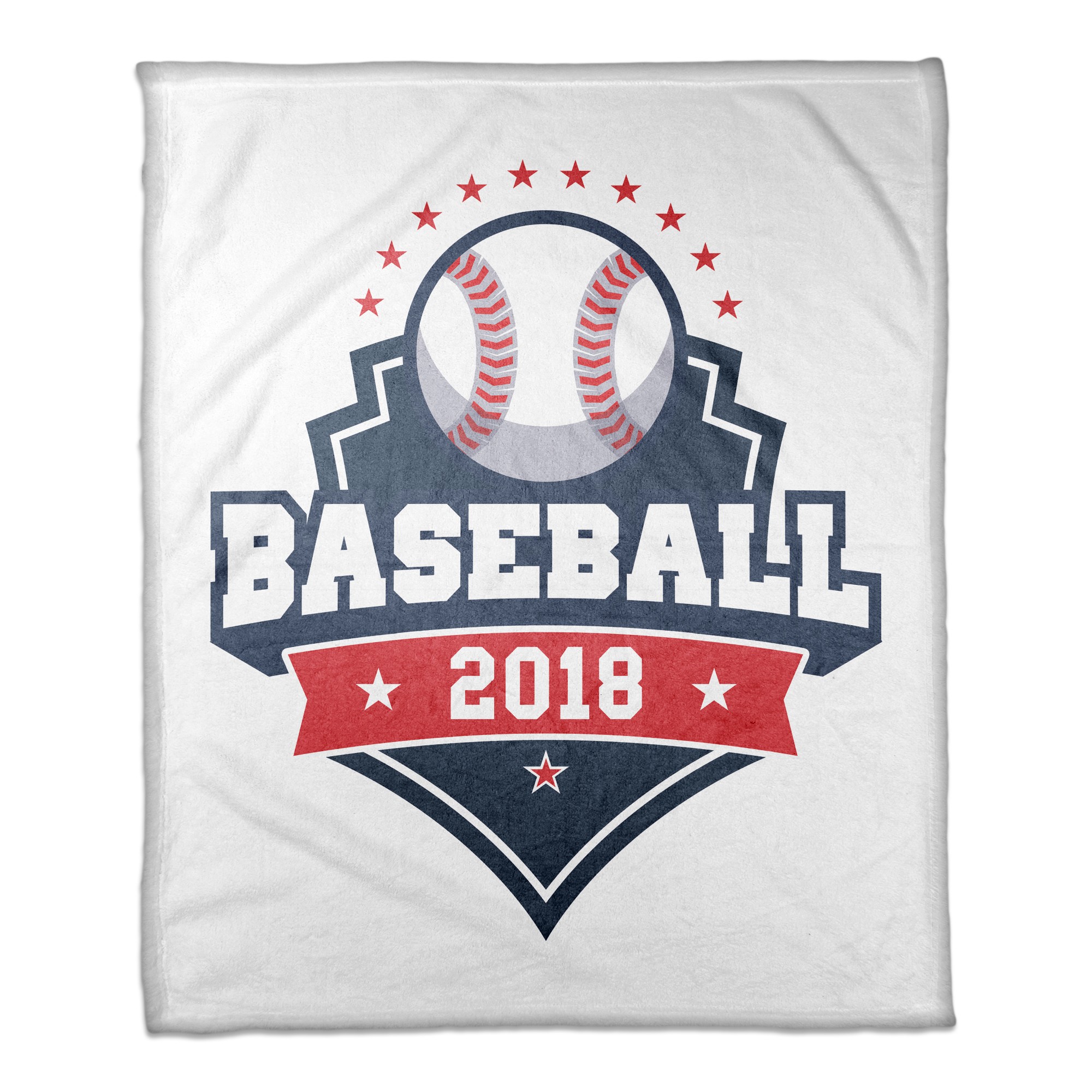 Baseball 50x60 Personalized Coral Fleece Blanket