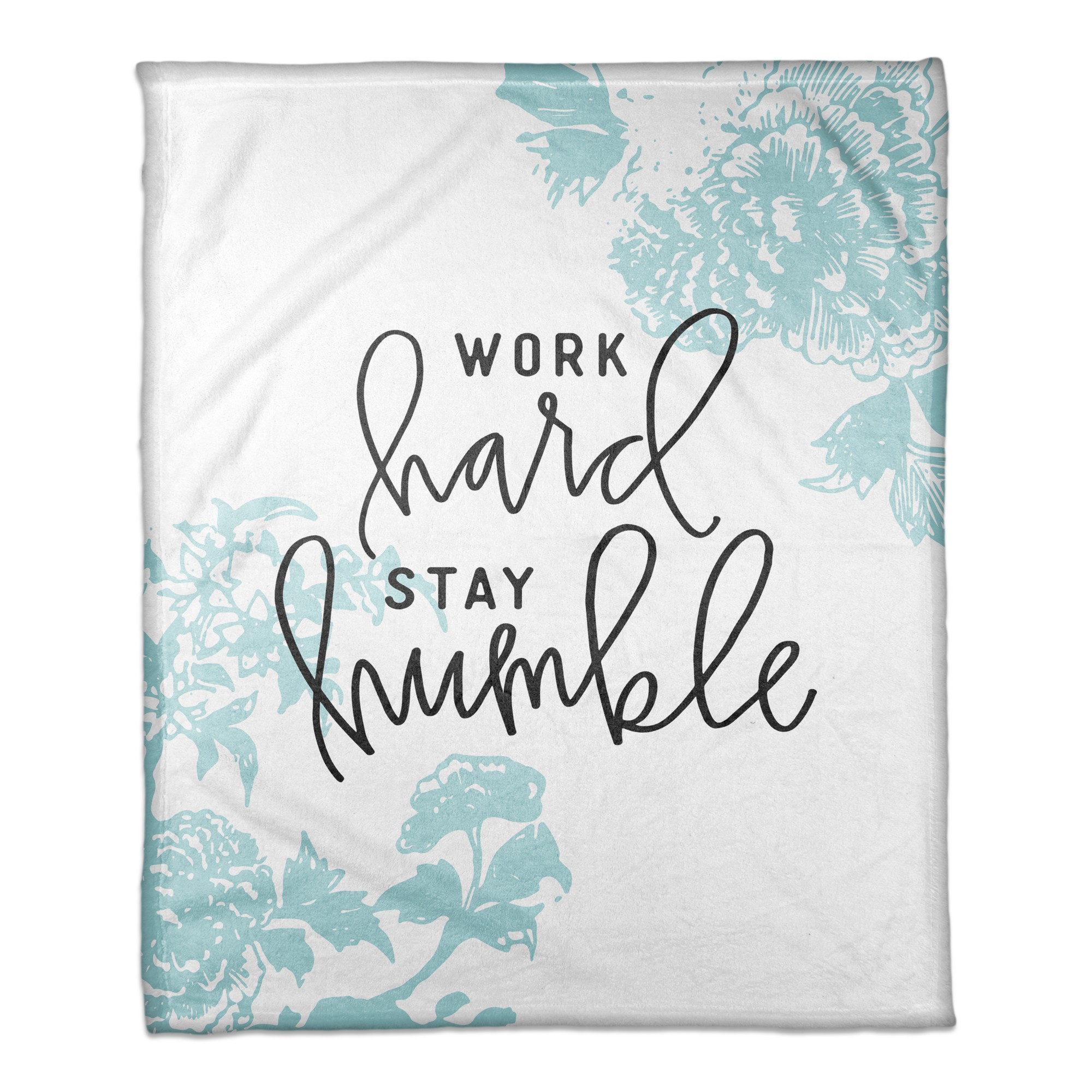 Work Hard Stay Humble 50x60 Coral Fleece Blanket