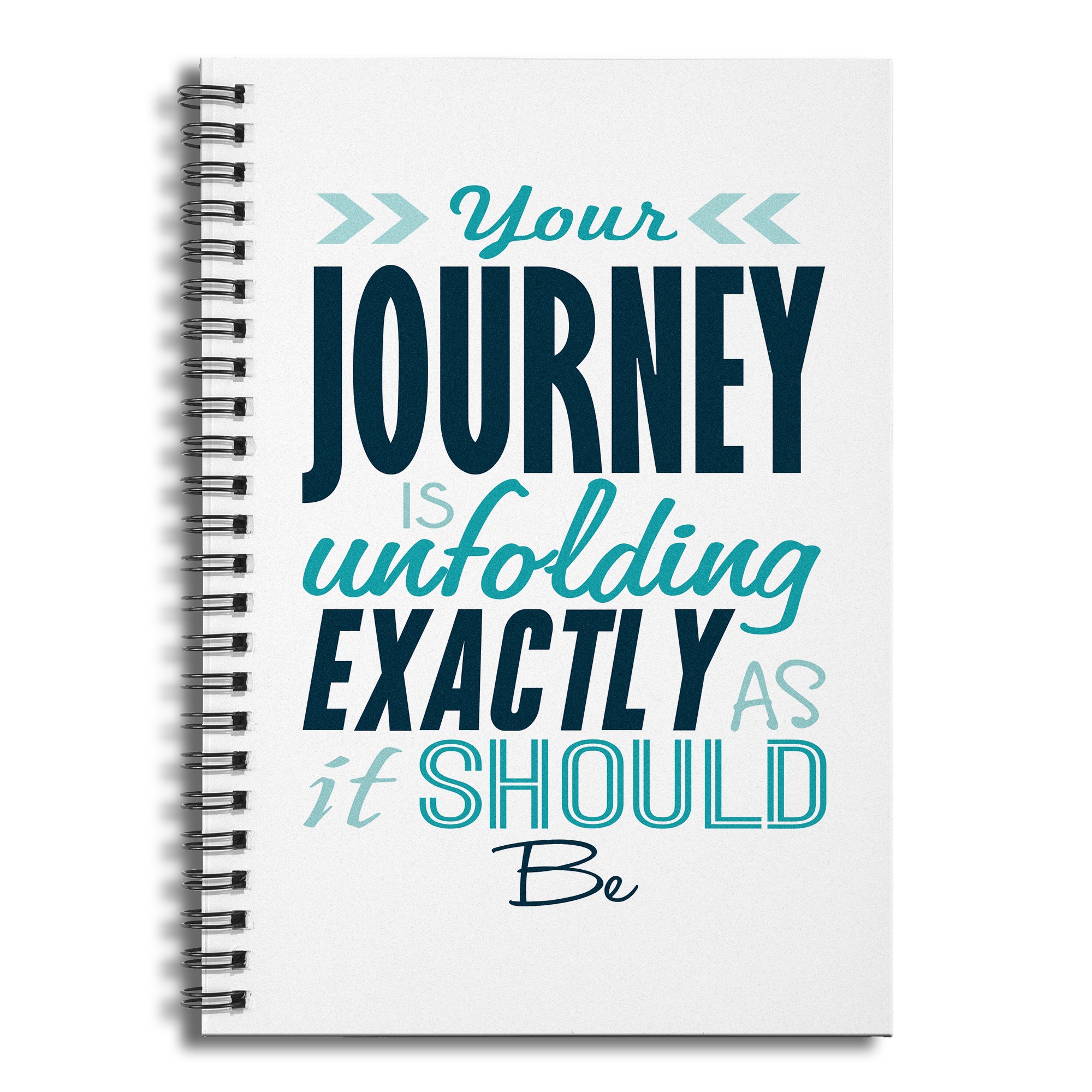 Your Journey Is Unfolding Exactly As It Should 6x8 Ruled Spiral Notebook