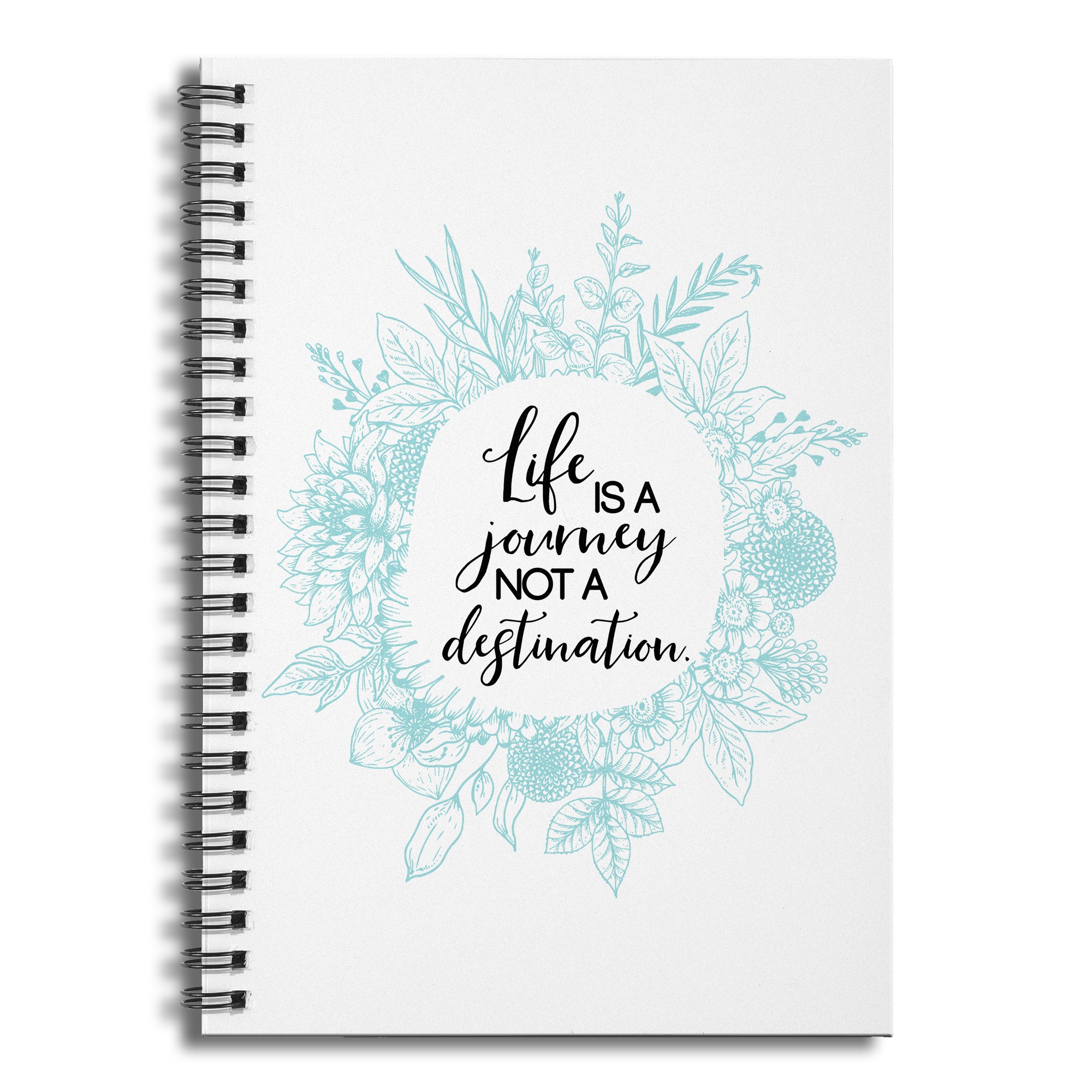 Life Is A Journey Not A Destination 6x8 Ruled Spiral Notebook
