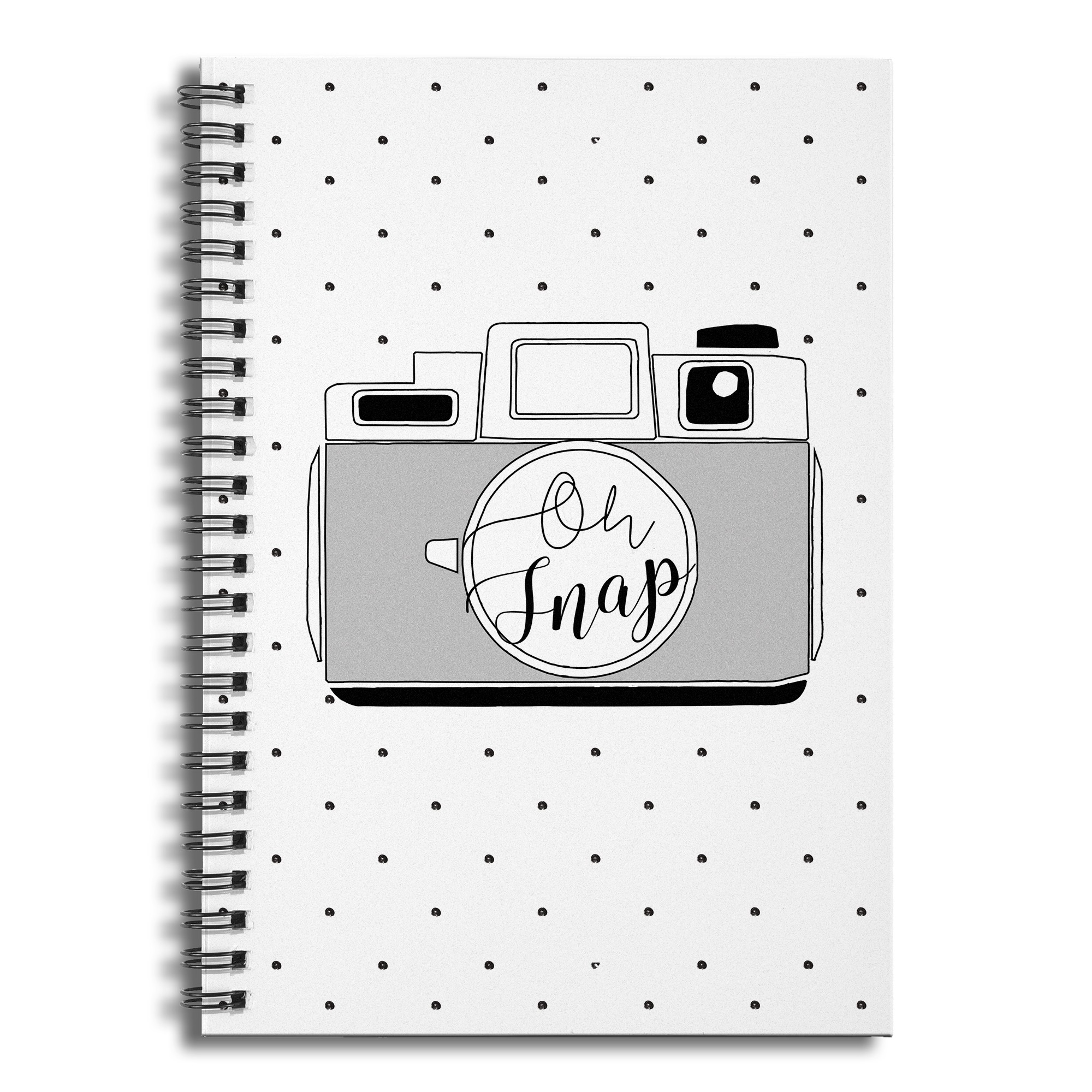 Oh Snap 6x8 Ruled Spiral Notebook