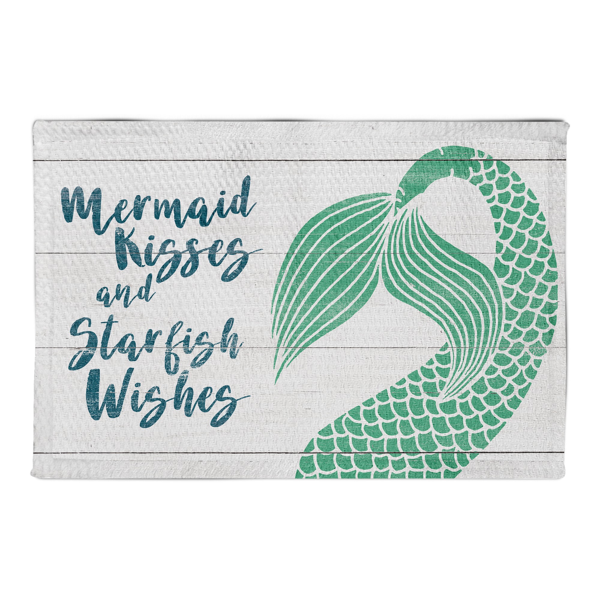 Mermaid Kisses and Starfish Wishes 2x3 Area Rug