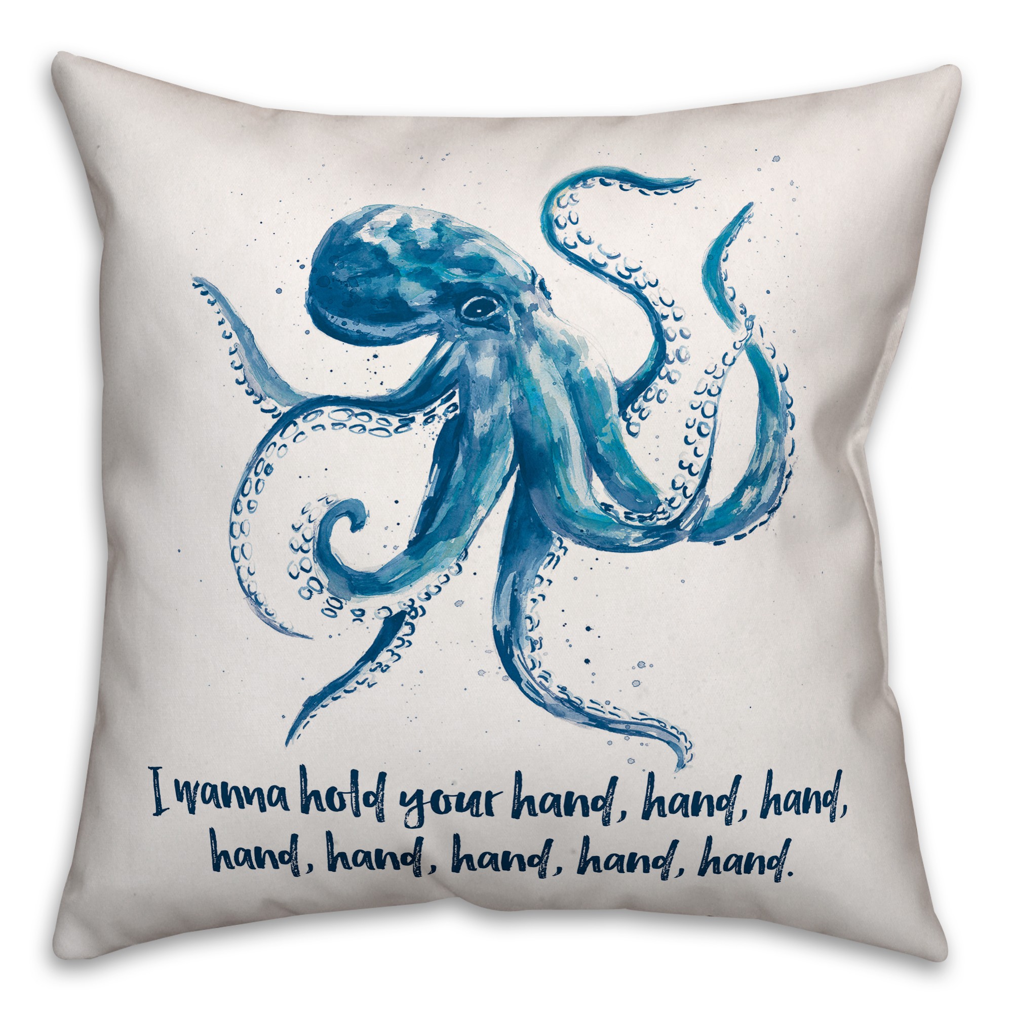 I Wanna Hold Your Hand 18x18 Spun Poly Pillow