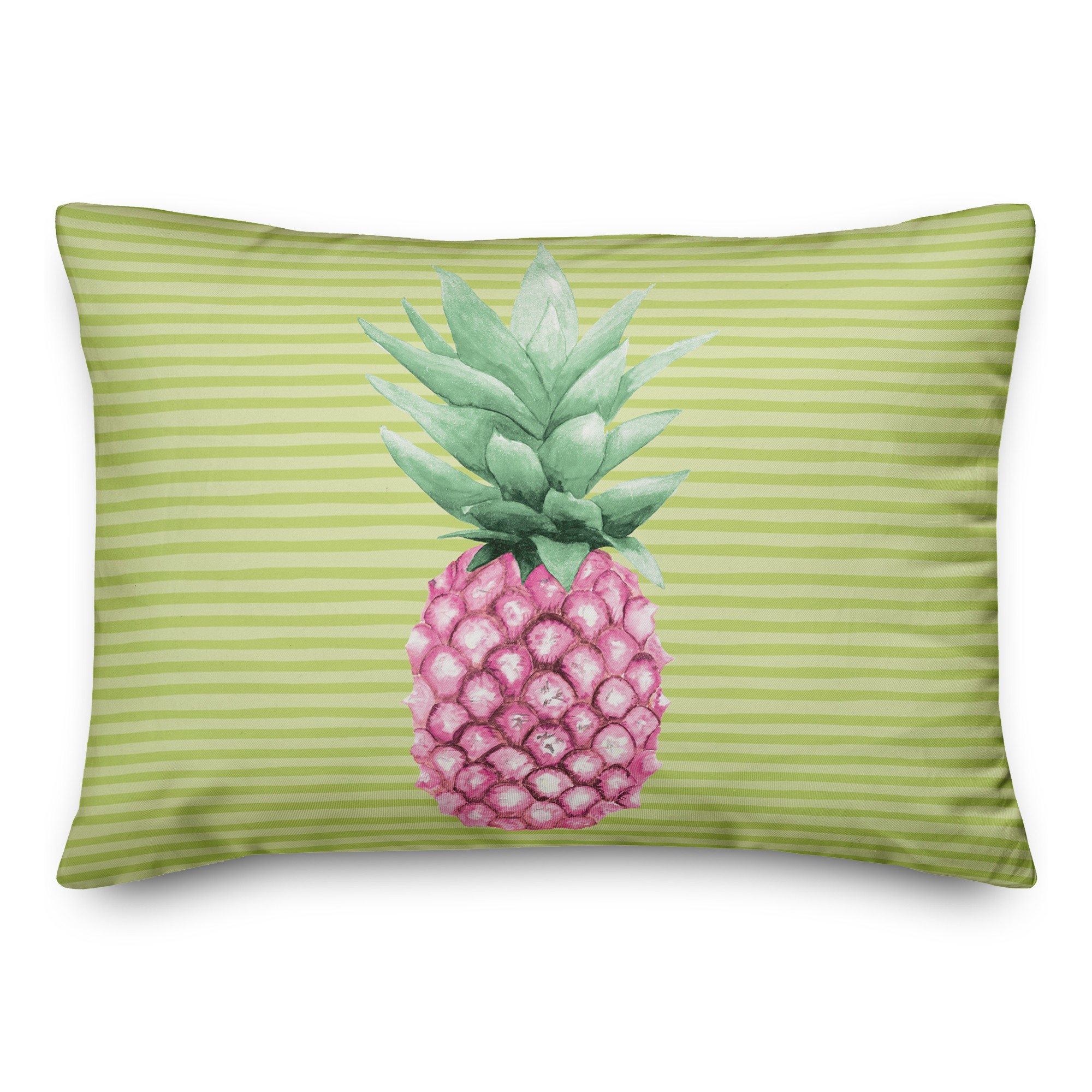 Pink Pineapple 14x20 Spun Poly Pillow