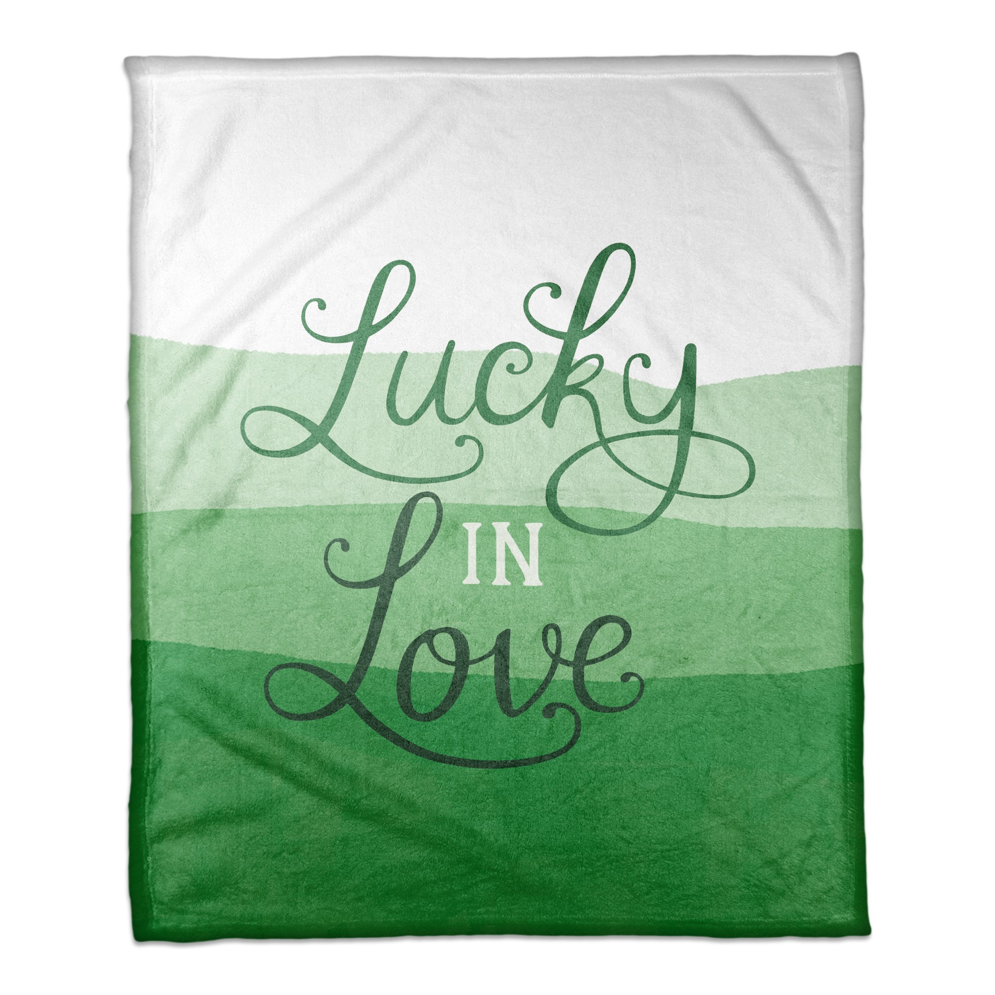 Lucky In Love 50x60 Coral Fleece Blanket