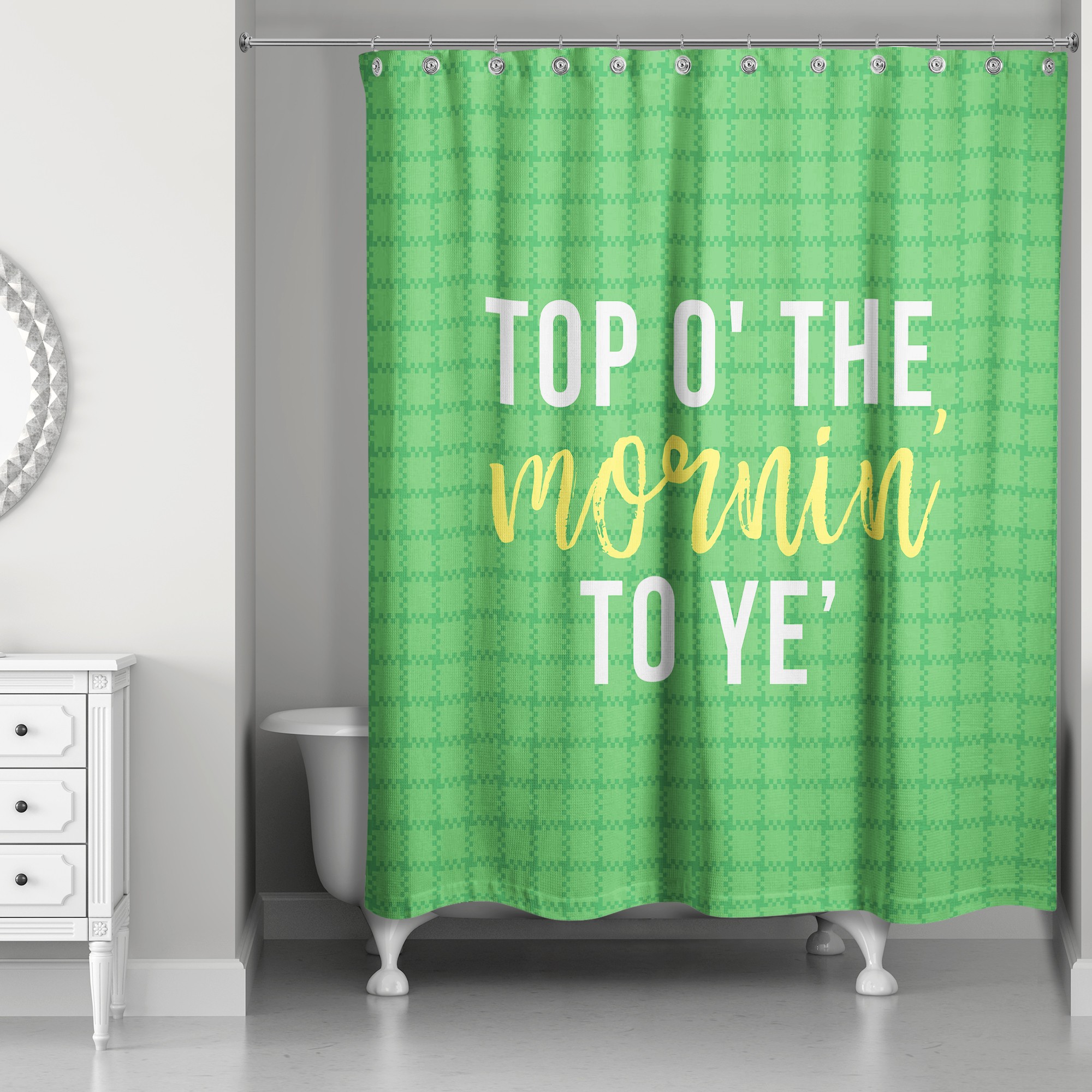 Top O' The Mornin To Ye' 71x74 Shower Curtain