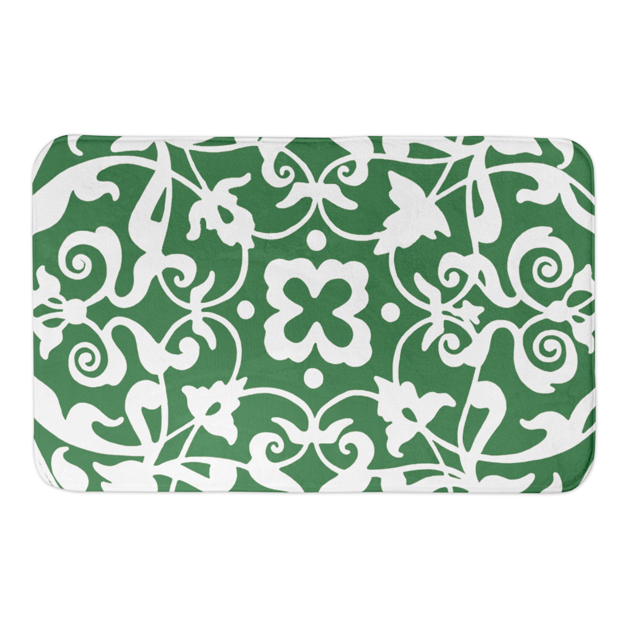 Green Irish Medallion 34x21 Bath Mat