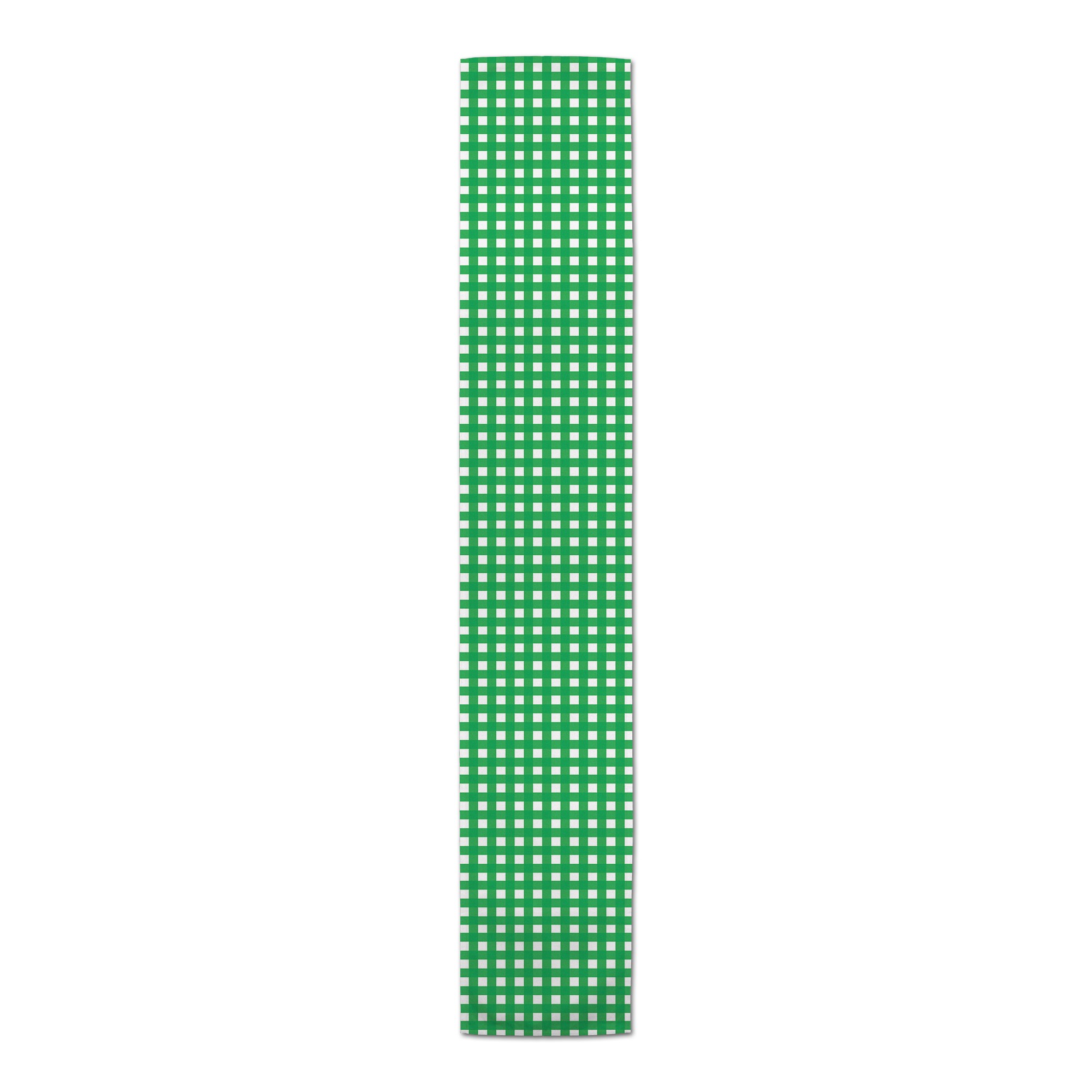 Green Buffalo Check Cotton Twill Runner