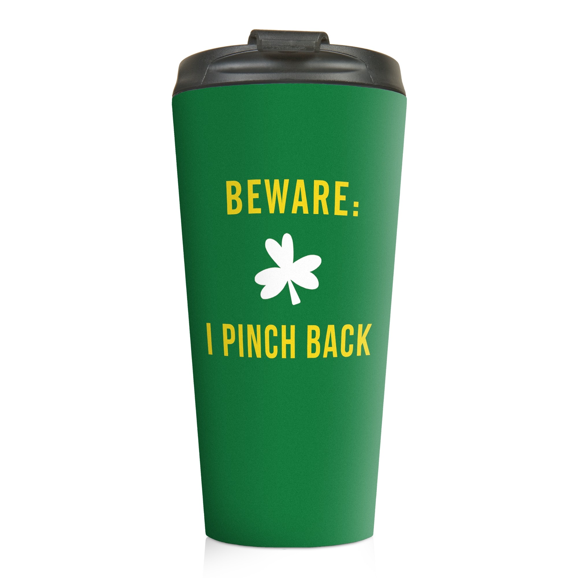 Beware: I Pinch Back 15 oz Travel Mug