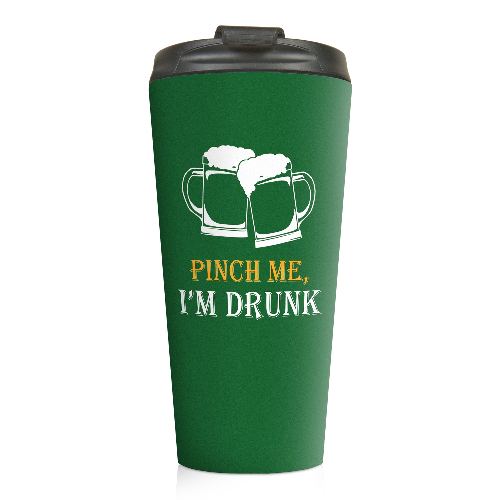 Pinch Me. I'm Drunk 15 oz Travel Mug
