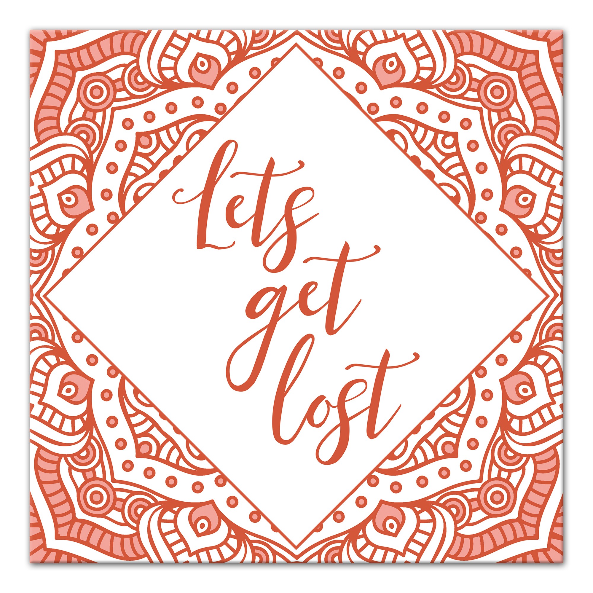 Let's Get Lost 16x16 Canvas Wall Art