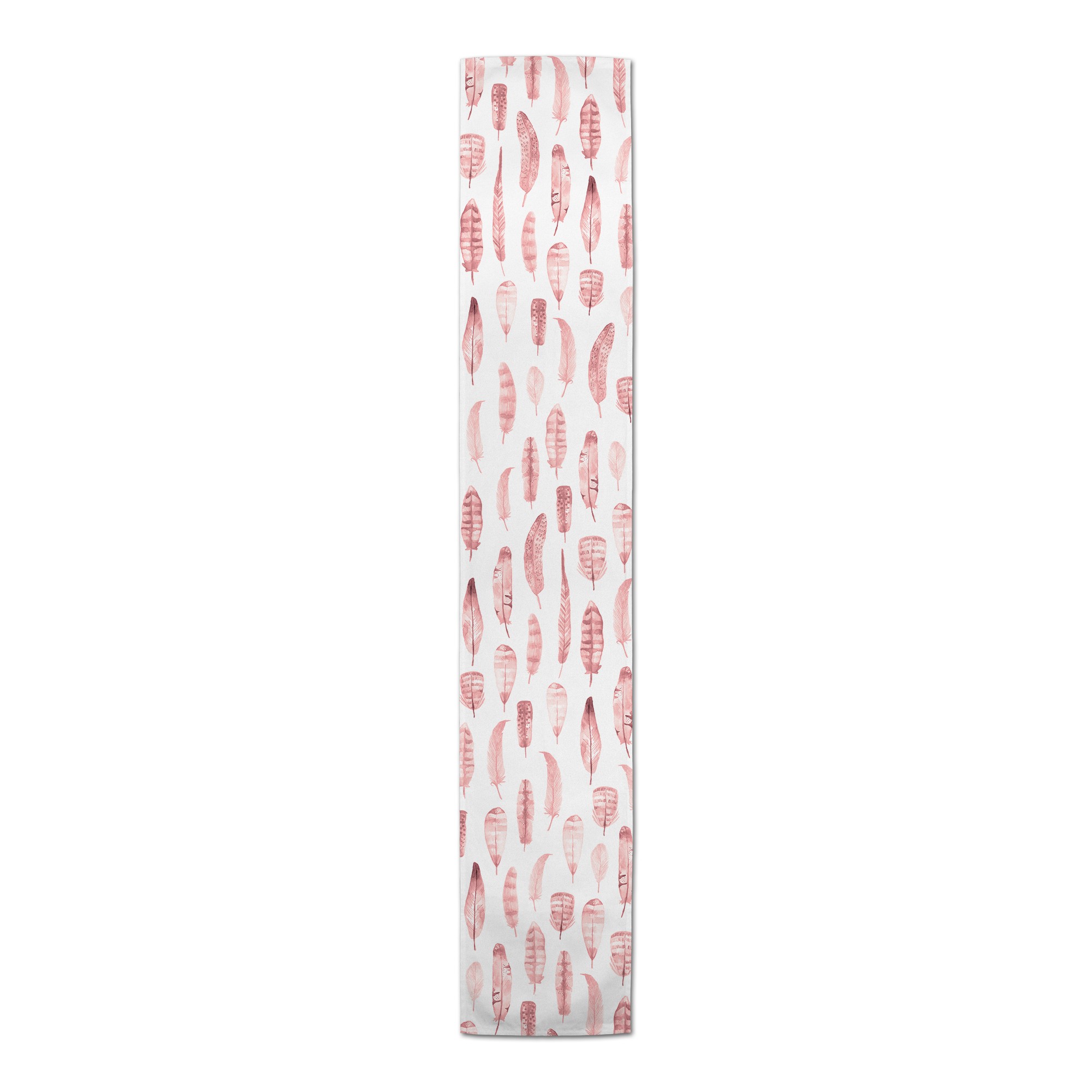 Watercolor Feathers Runner