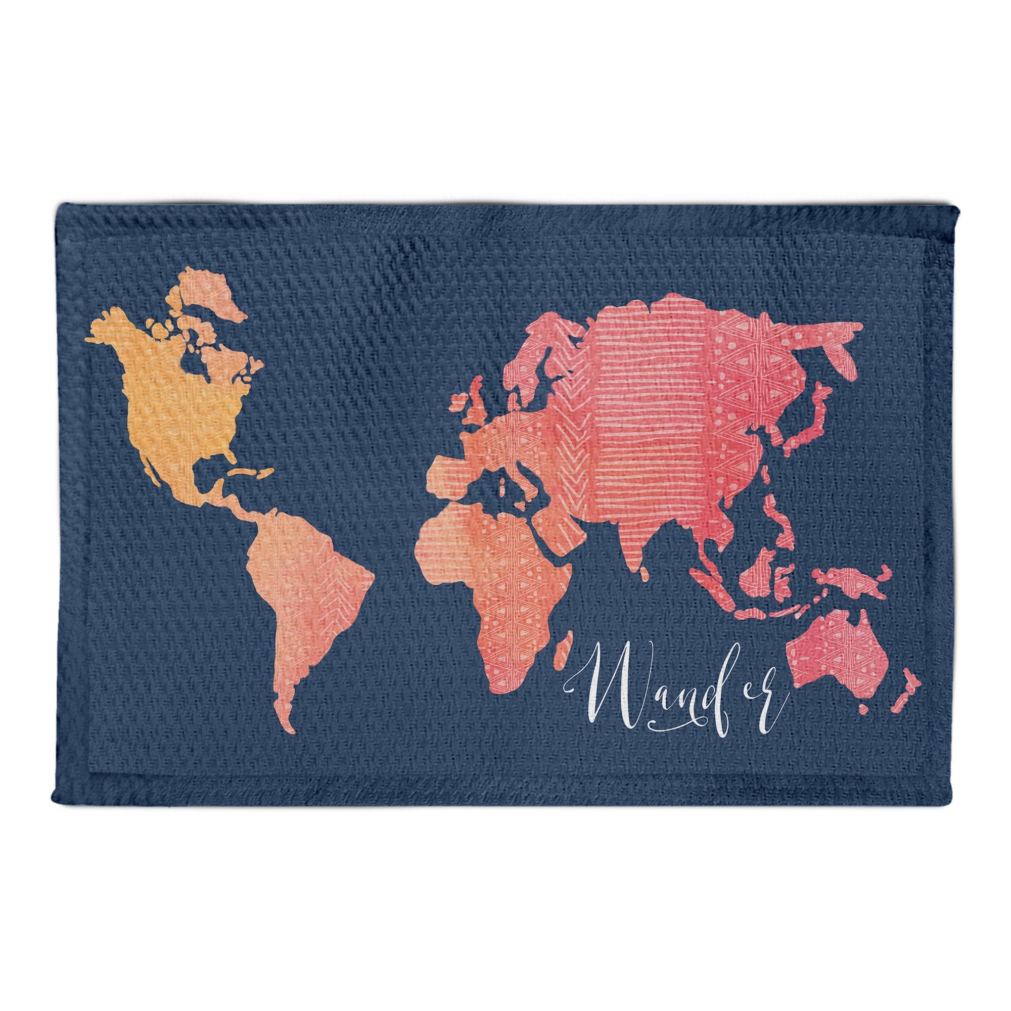 Watercolor Wander Map 2x3 Area Rug