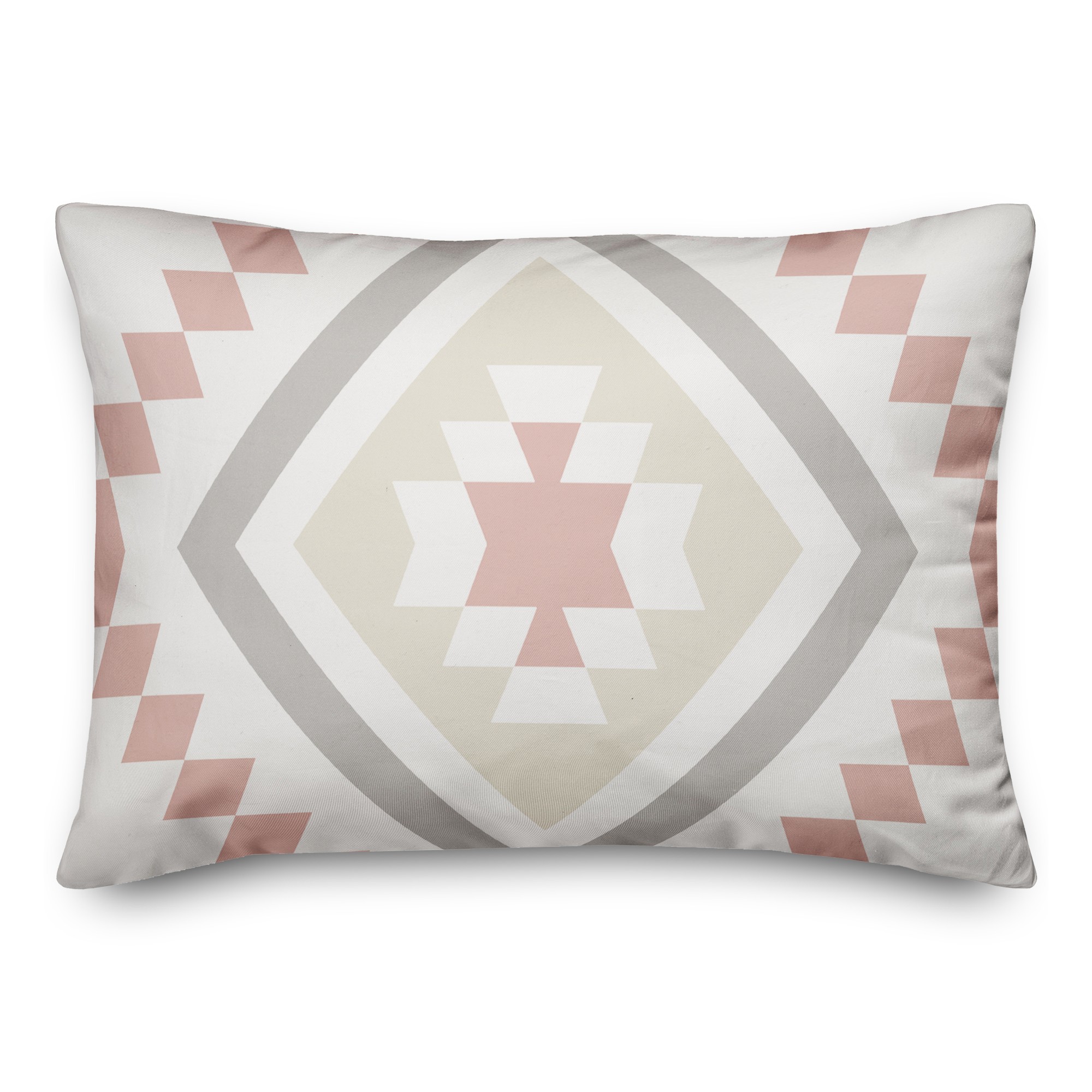 Blush Southwest Pattern 14x20 Spun Poly Pillow