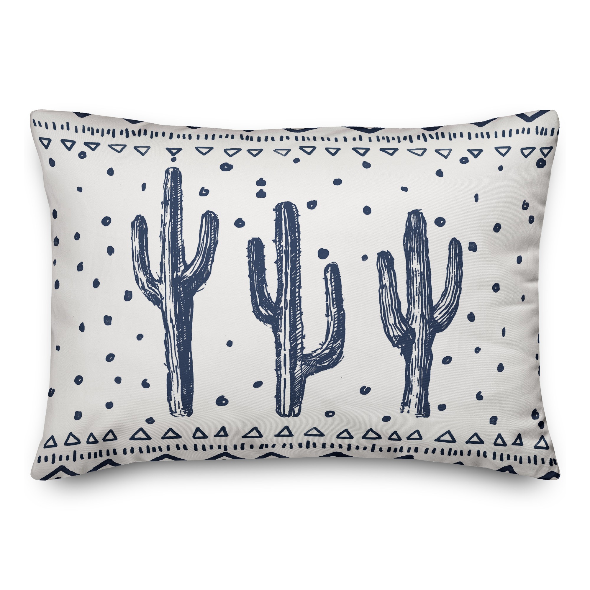 Dotted Watercolor Cactus 14x20 Spun Poly Pillow