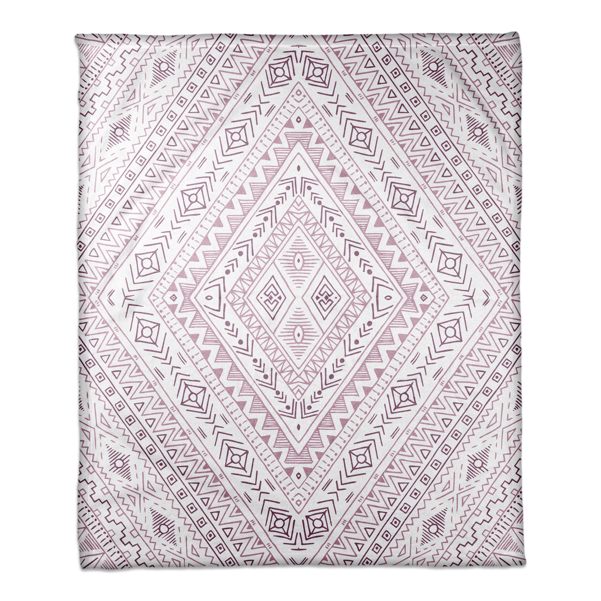 Purple Tribal Pattern 50x60 Coral Fleece Blanket