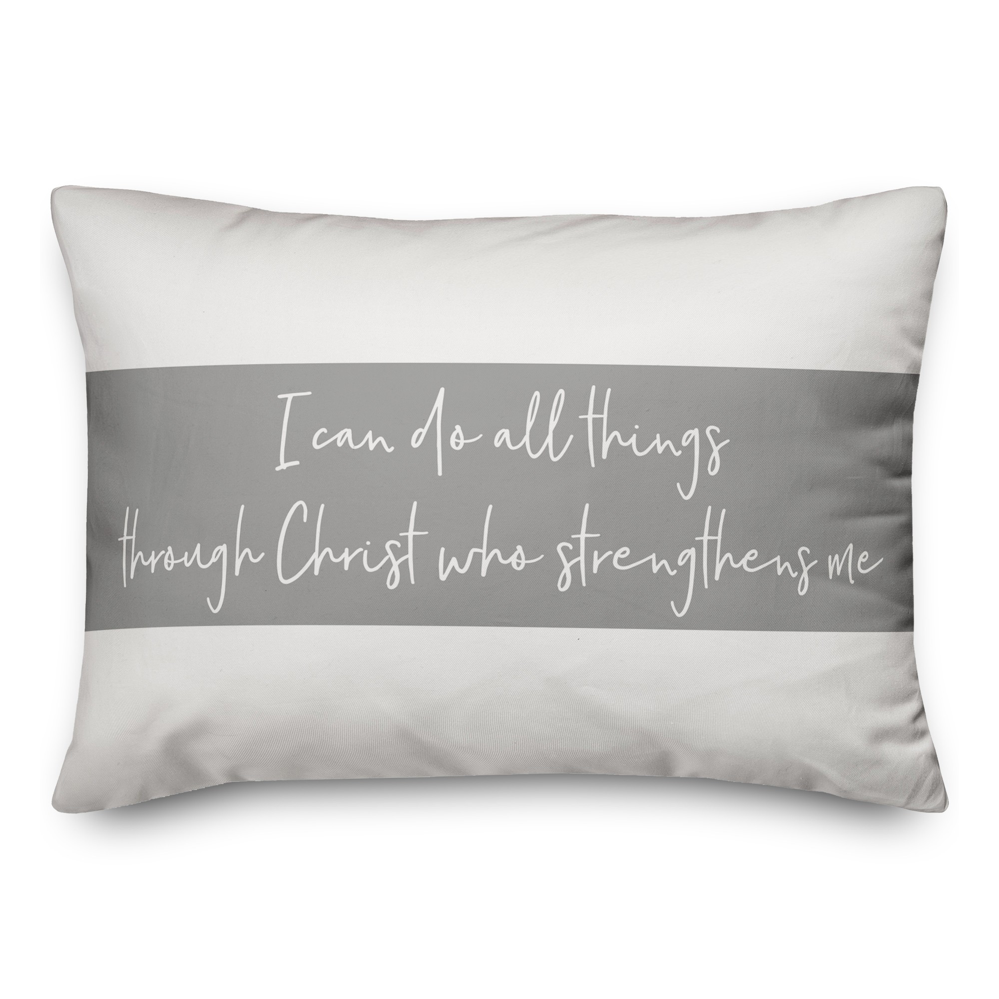 I Can Do All Things 14x20 Spun Poly Pillow