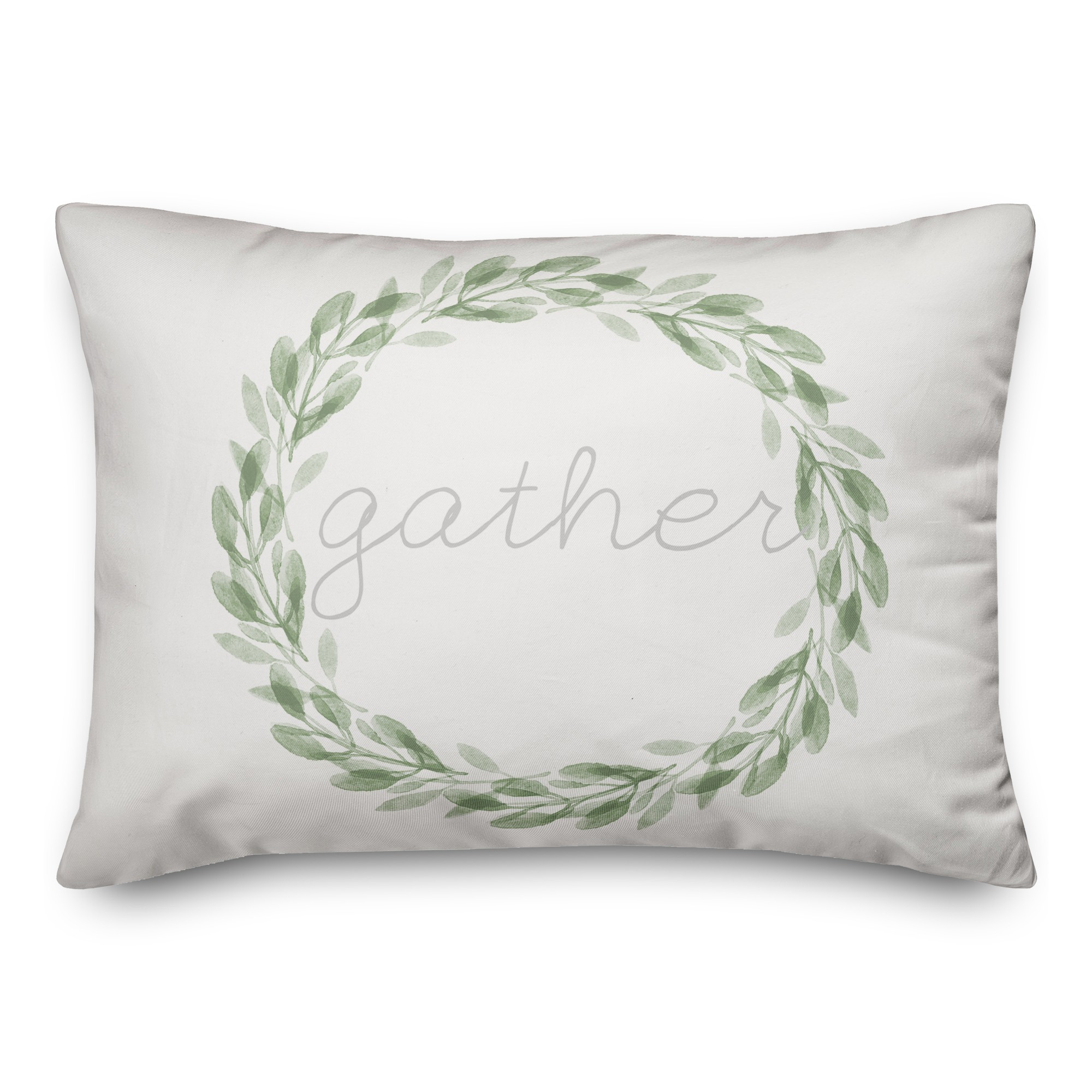 Gather Wreath 14x20 Spun Poly Pillow