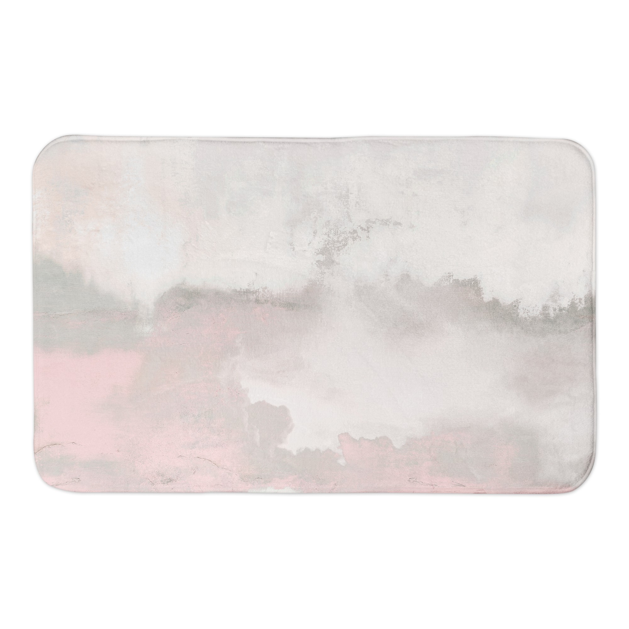 Blush Textured Print 34x21 Bath Mat