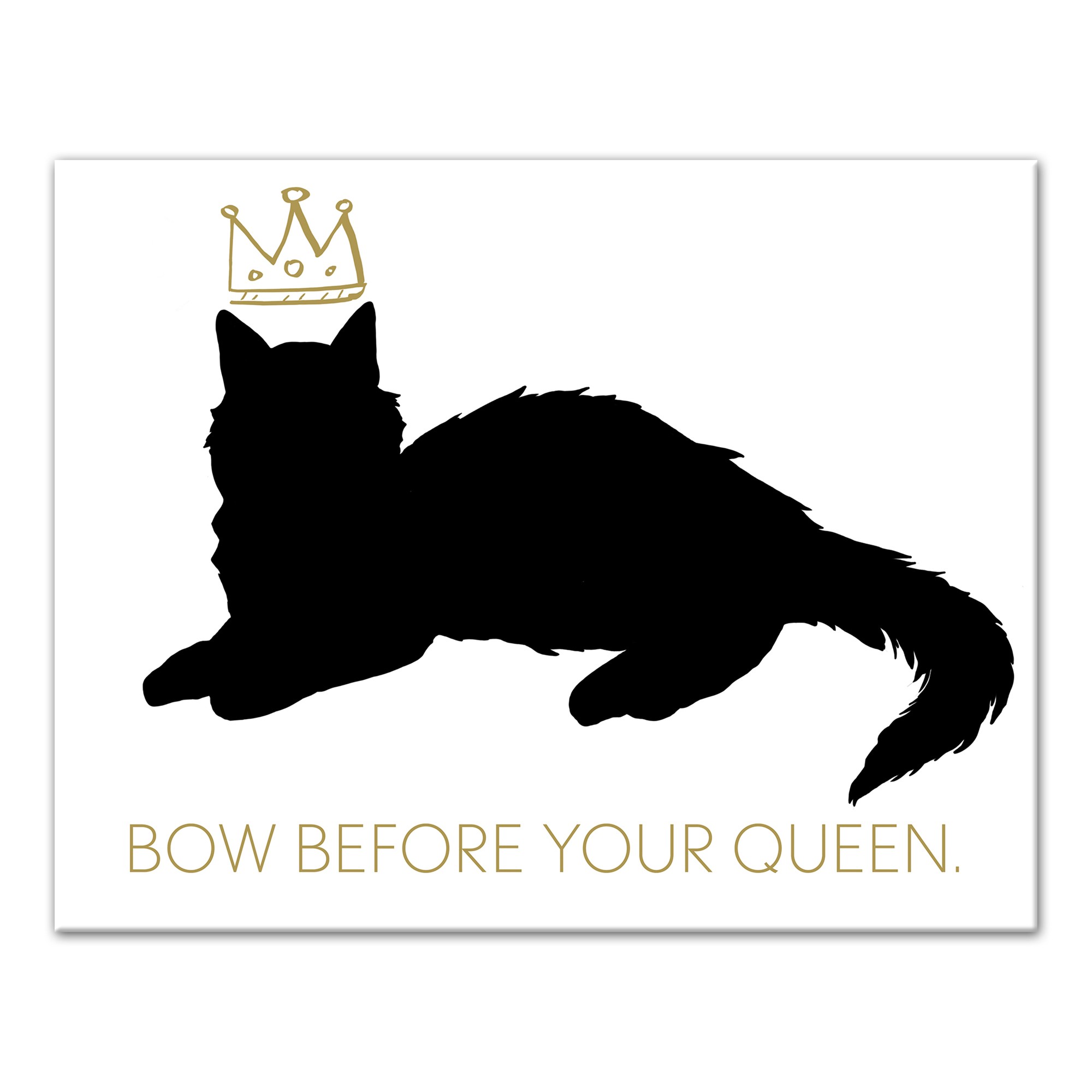 Bow Before Your Queen 11x14 Canvas Wall Art