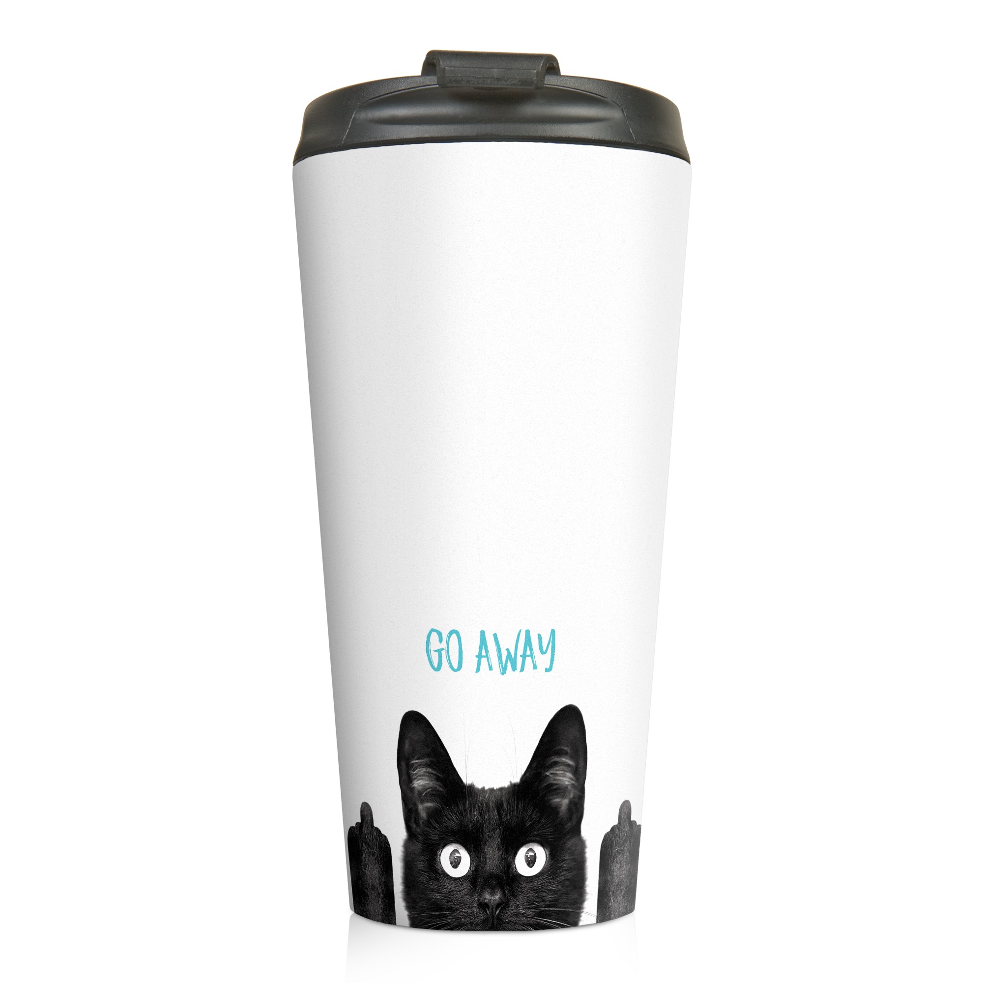 Go Away 15 oz Travel Mug