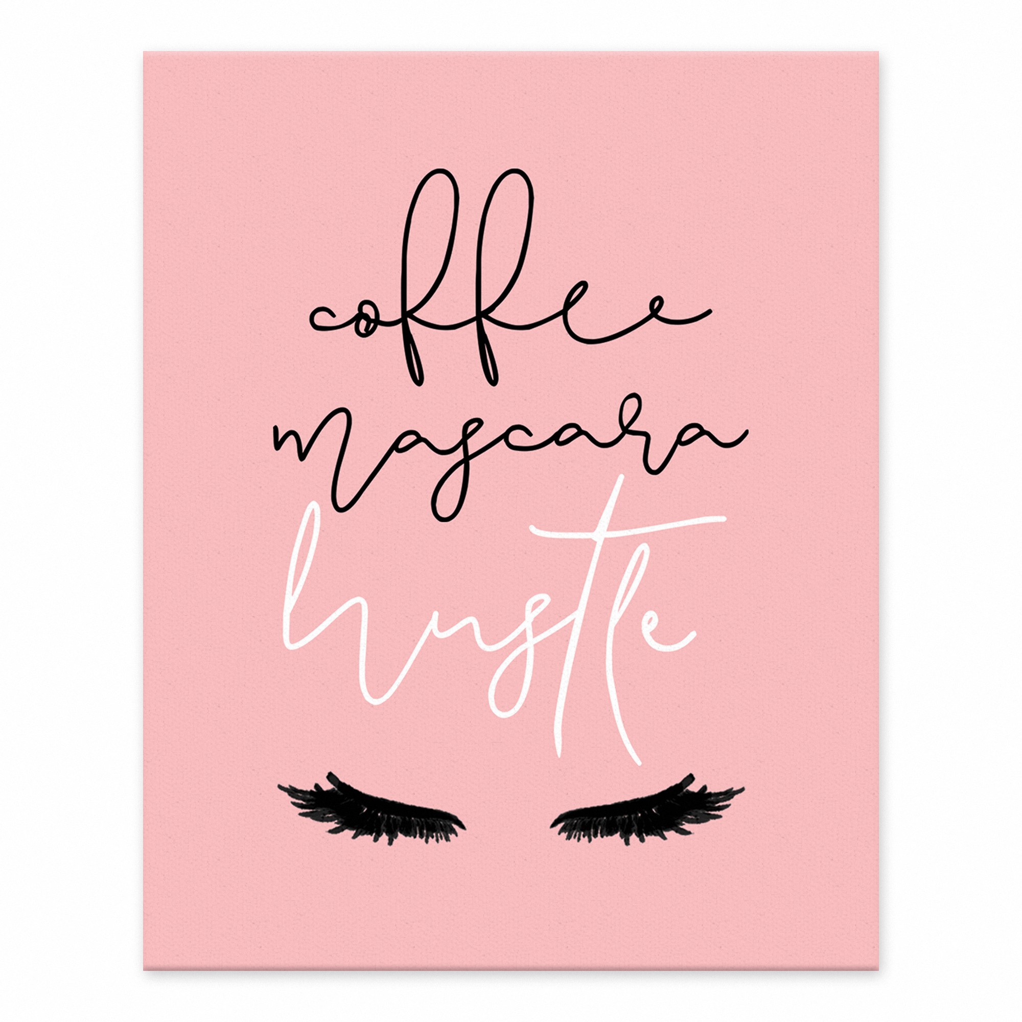 Coffee Mascara Hustle 8x10 Tabletop Canvas