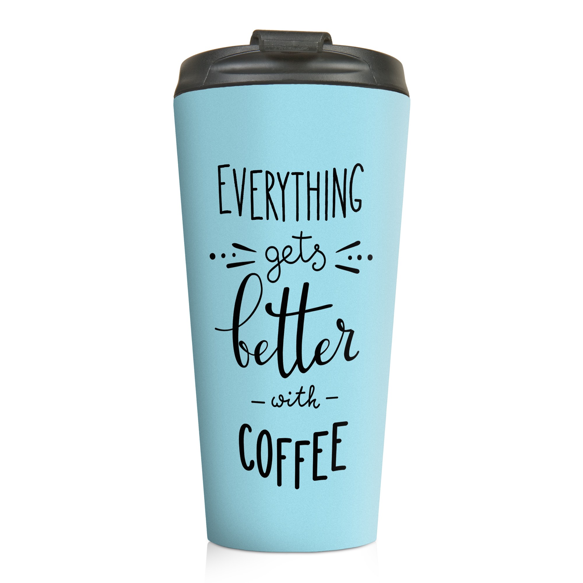 Everything gets Better with Coffee 15 oz Travel Mug