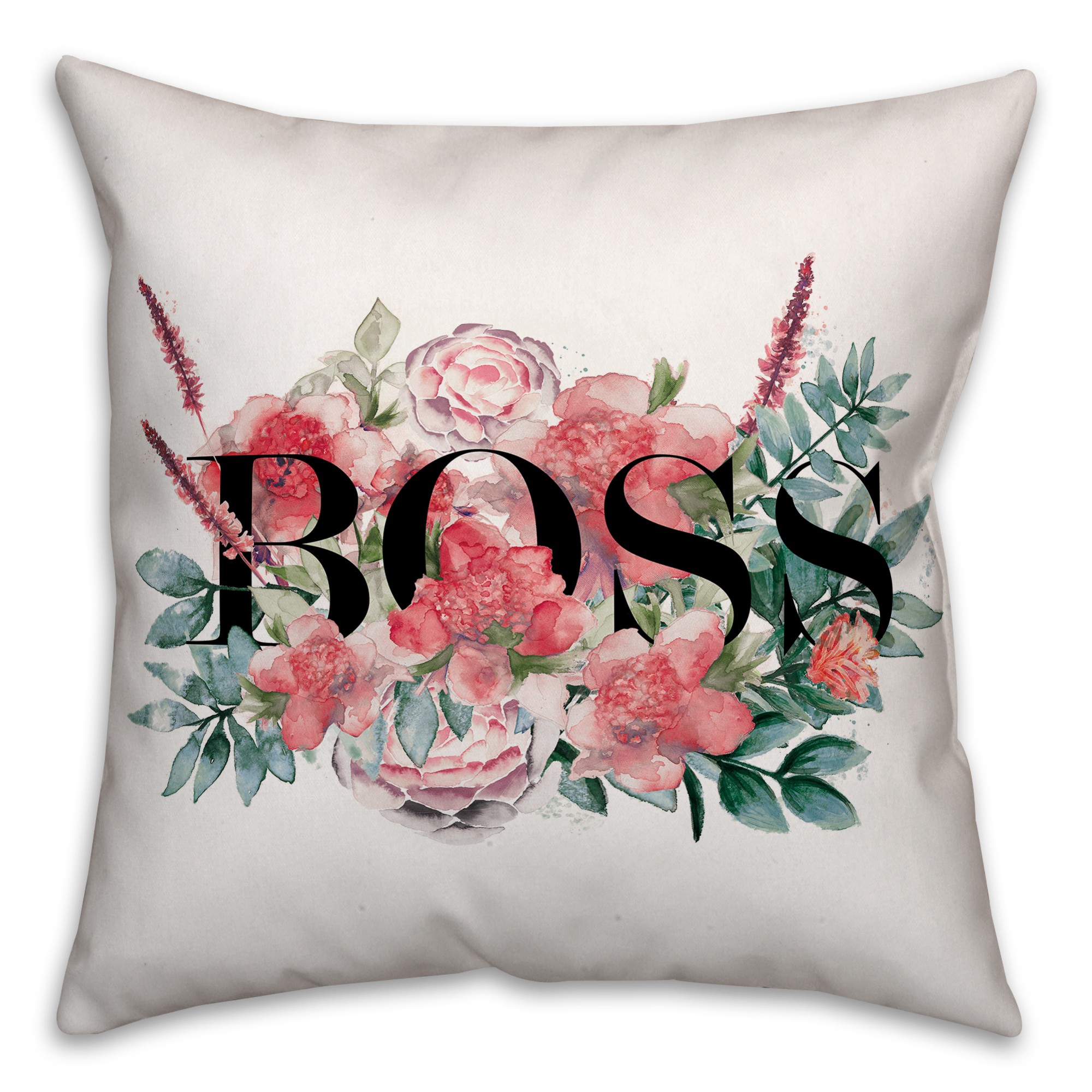 Boss Botanicals 18x18 Spun Poly Pillow