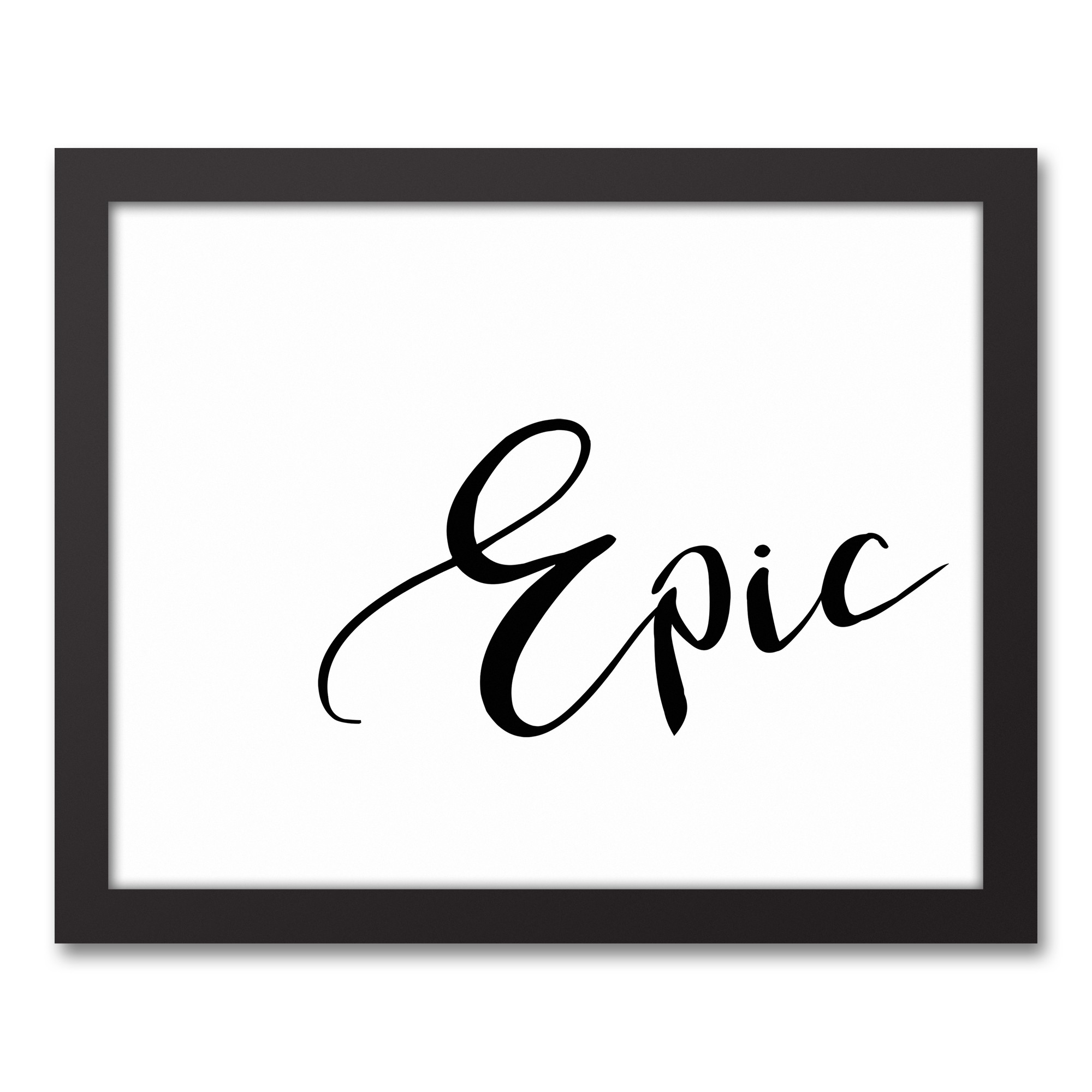 Epic 11x14 Black Framed Canvas