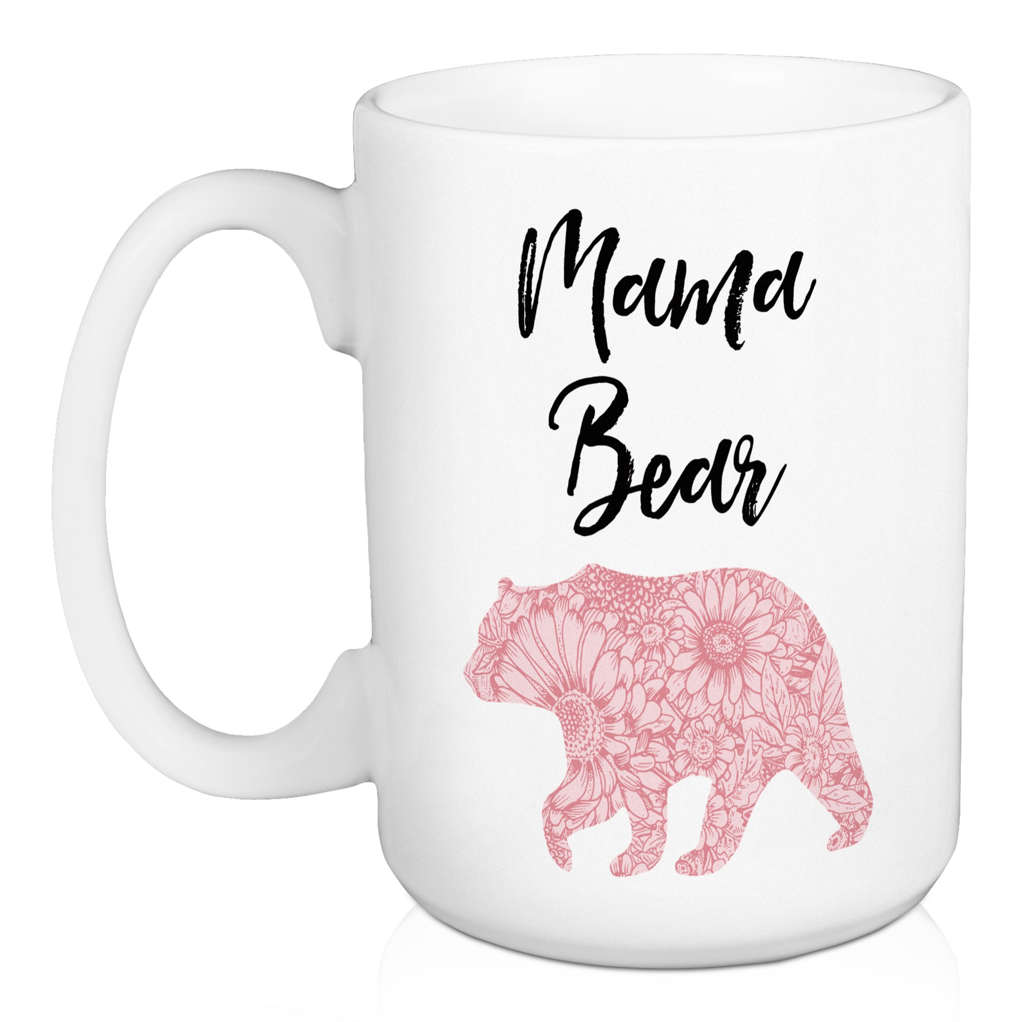 Mama Bear Pink Daisy 15 oz Mug