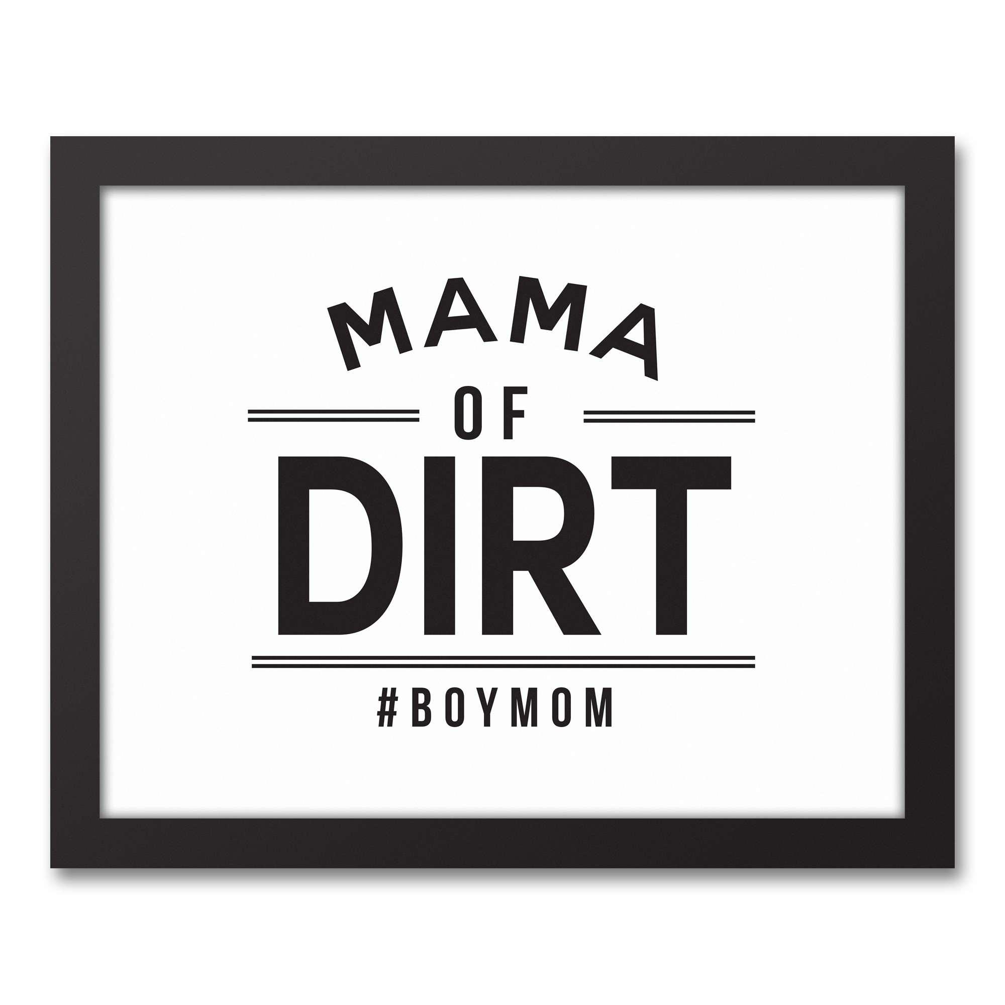 Mama of Dirt 11x14 Black Framed Canvas