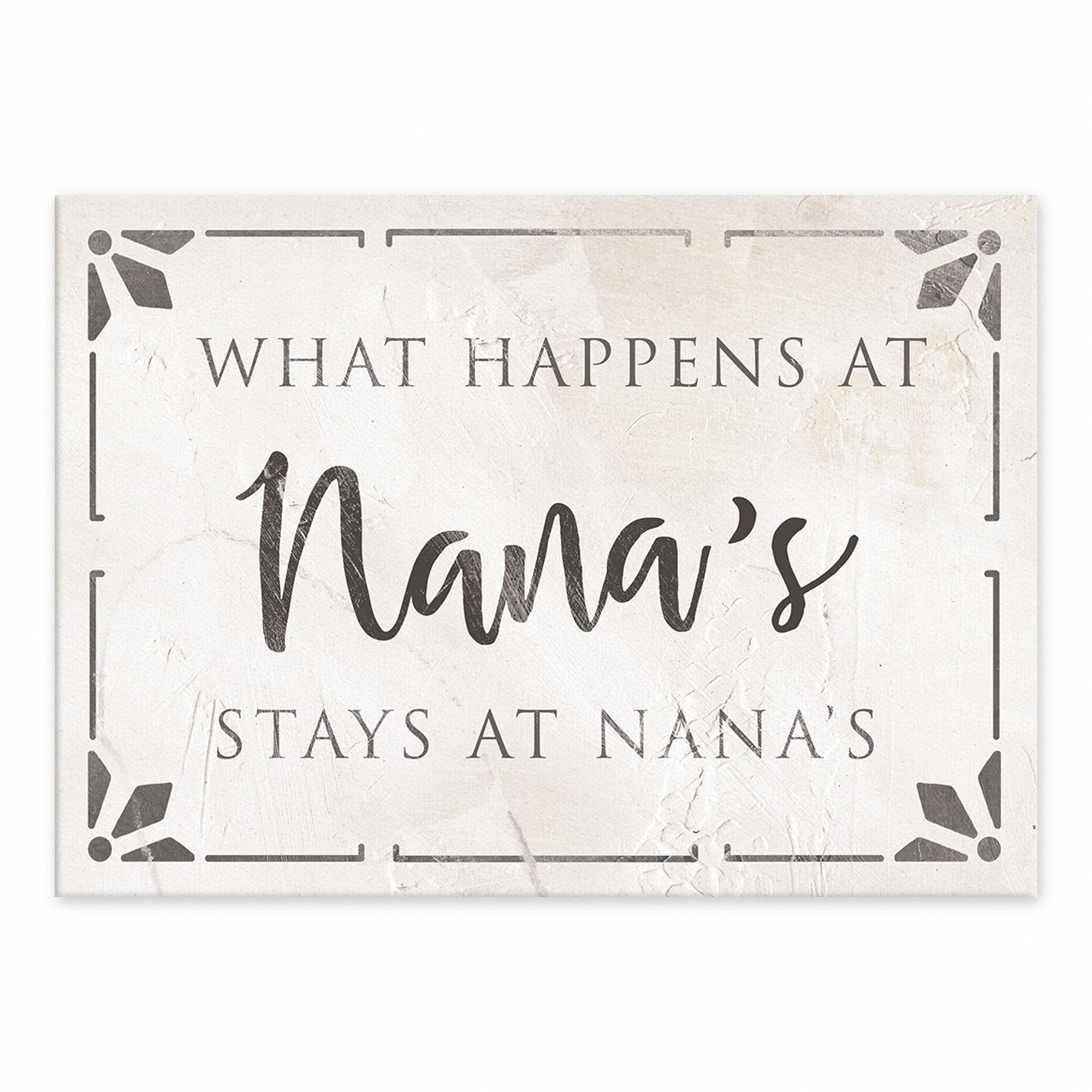 What Happens at Nana's 11x14 Canvas Wall Art