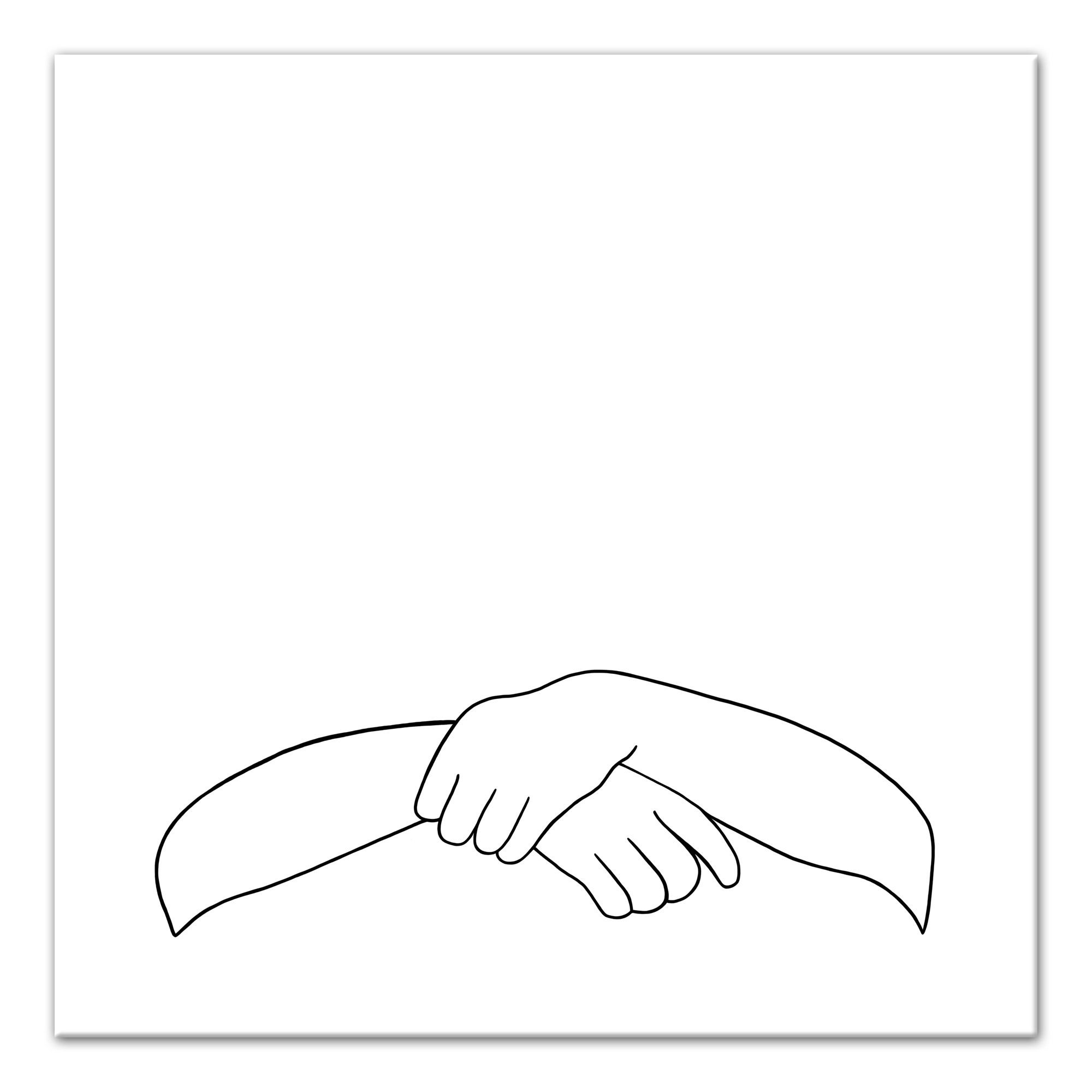 Reverent Hands 20x20 Canvas Wall Art