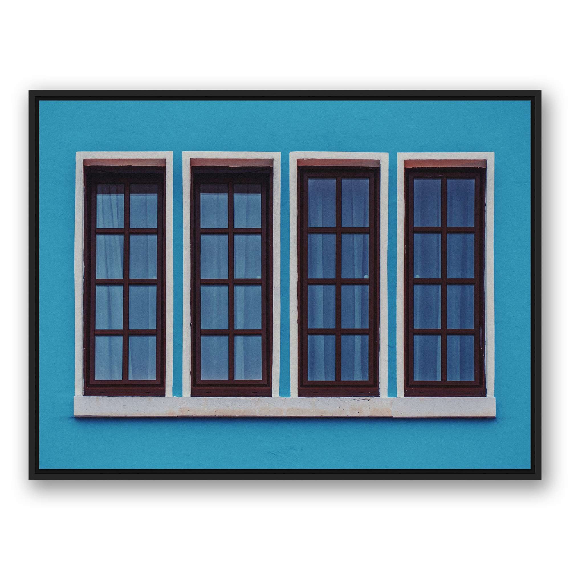 The Windows 30x40 Black Floating Framed Canvas