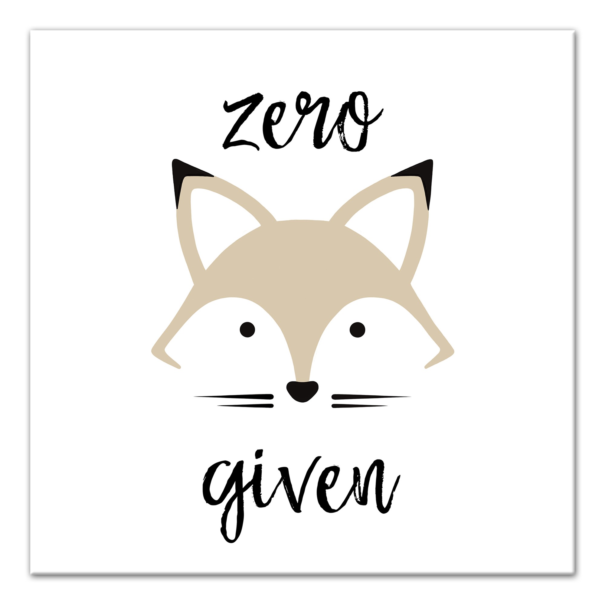 Zero Fox Given 12x12 Canvas Wall Art