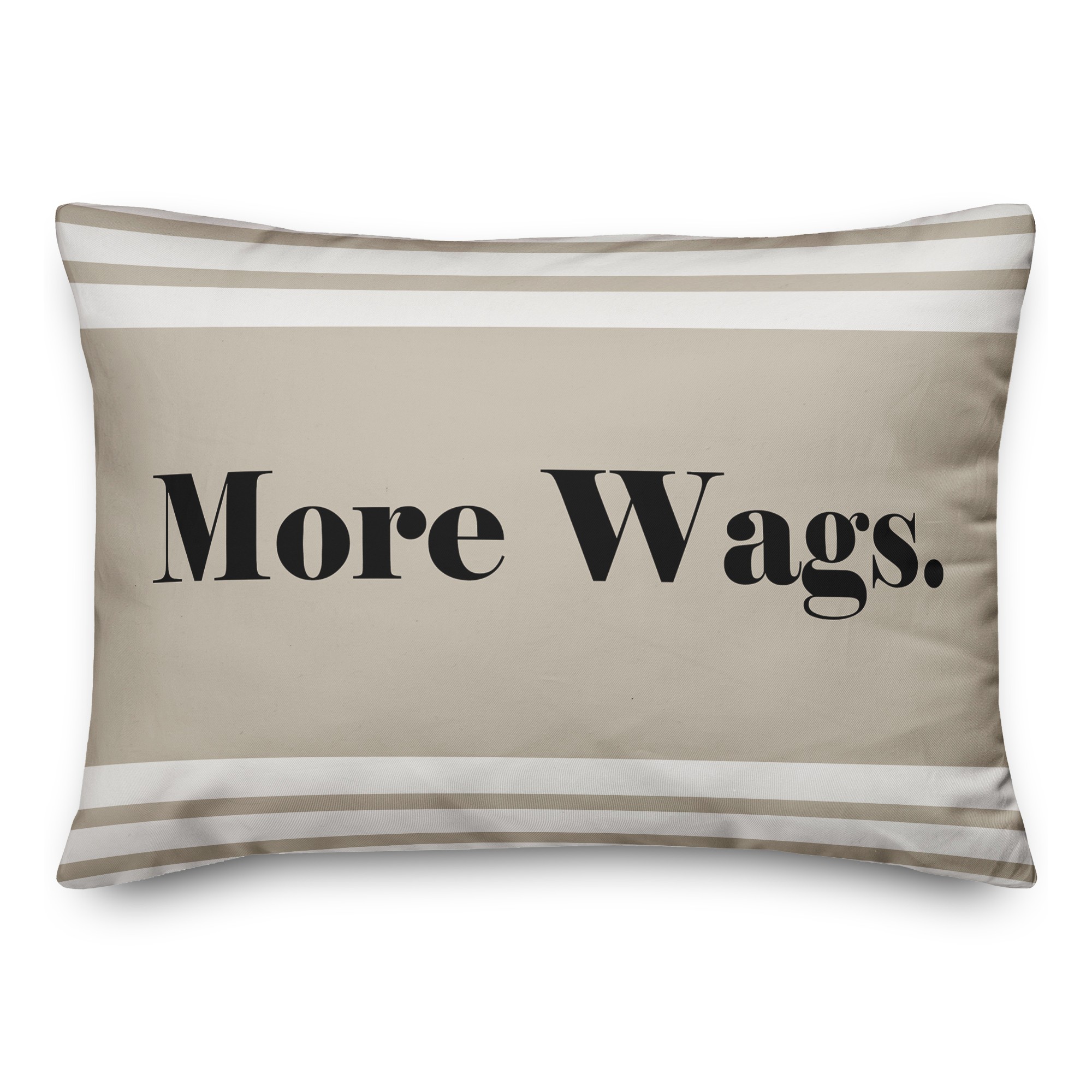 More Wags 14x14 Poly Twill Pillow