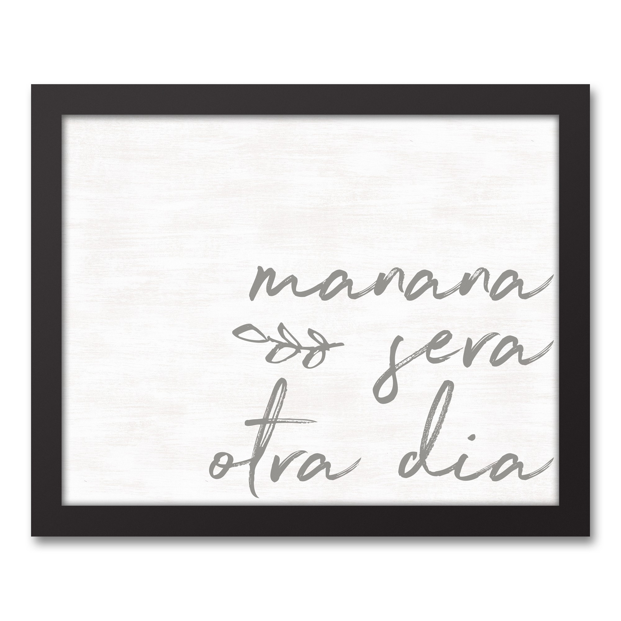 Mañana Será Otra Día 11x14 Black Framed Canvas