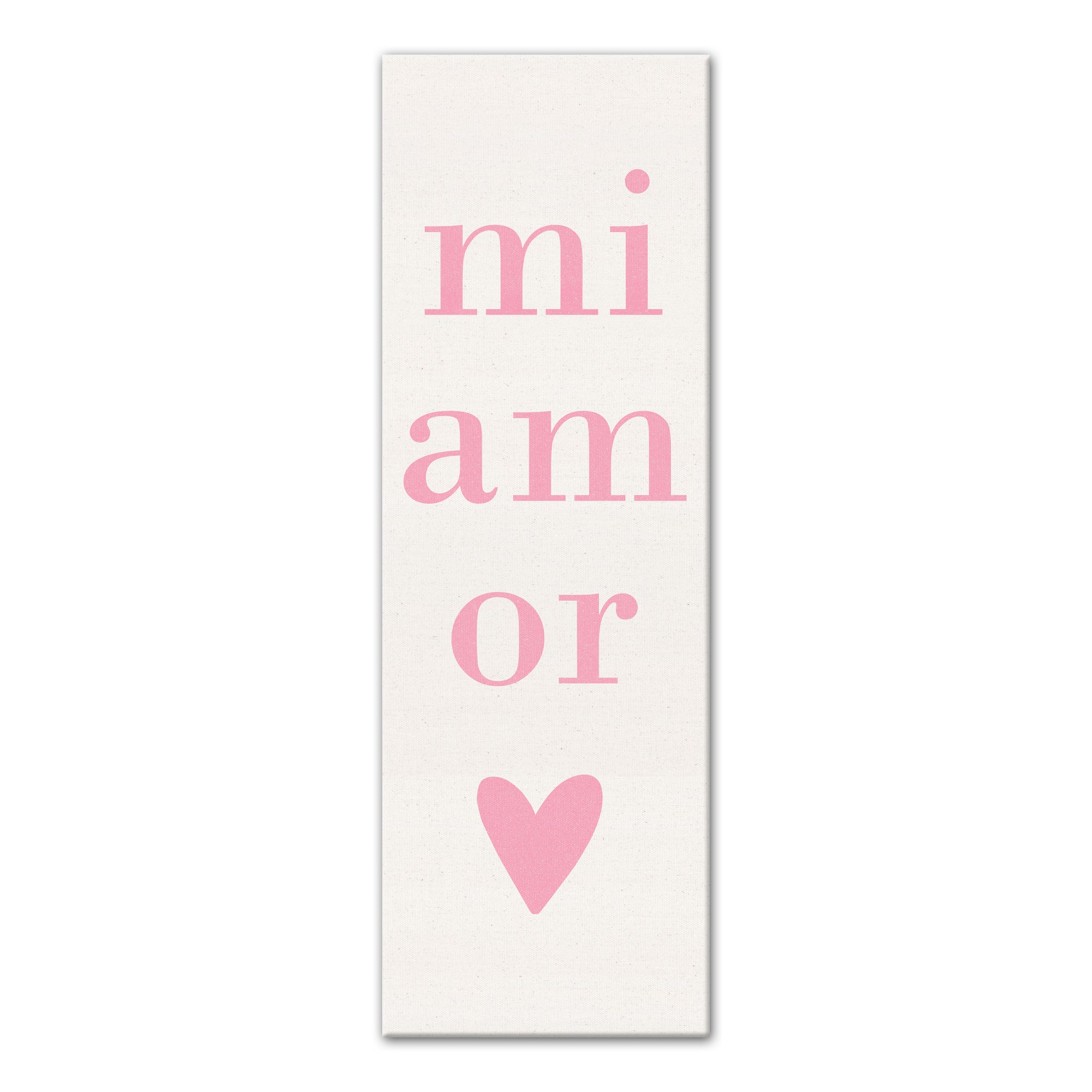 Mi Amor 12x36 Canvas Wall Art