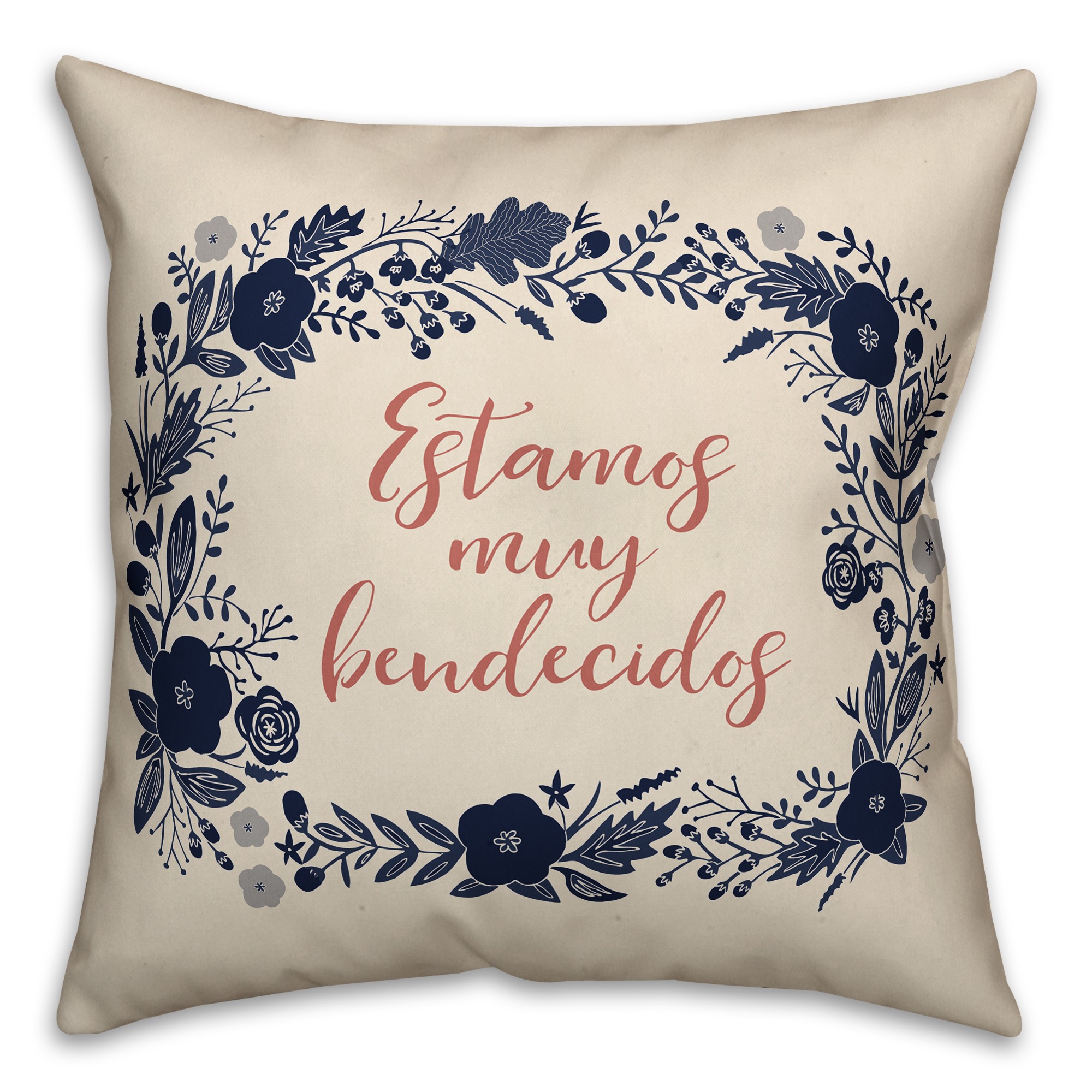 Estamos Muy Bendecidos 18x18 Spun Poly Pillow