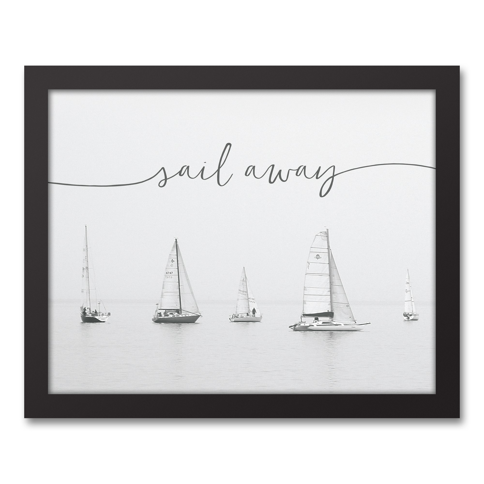 Sail Away 11x14 Black Framed Canvas