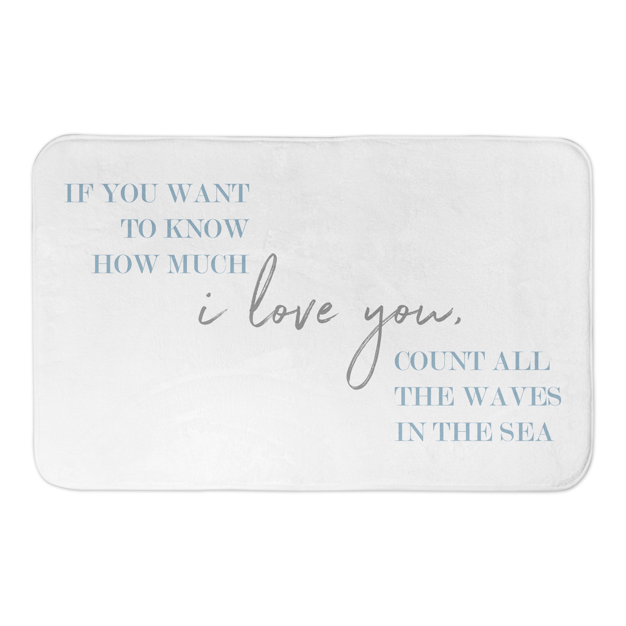 Count All The Waves In The Sea 34x21 Bath Mat