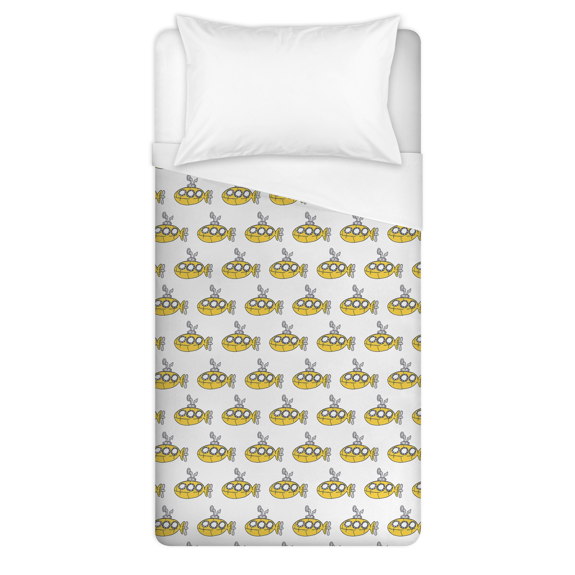 Yellow Submarine Twin Brushed Poly Duvet